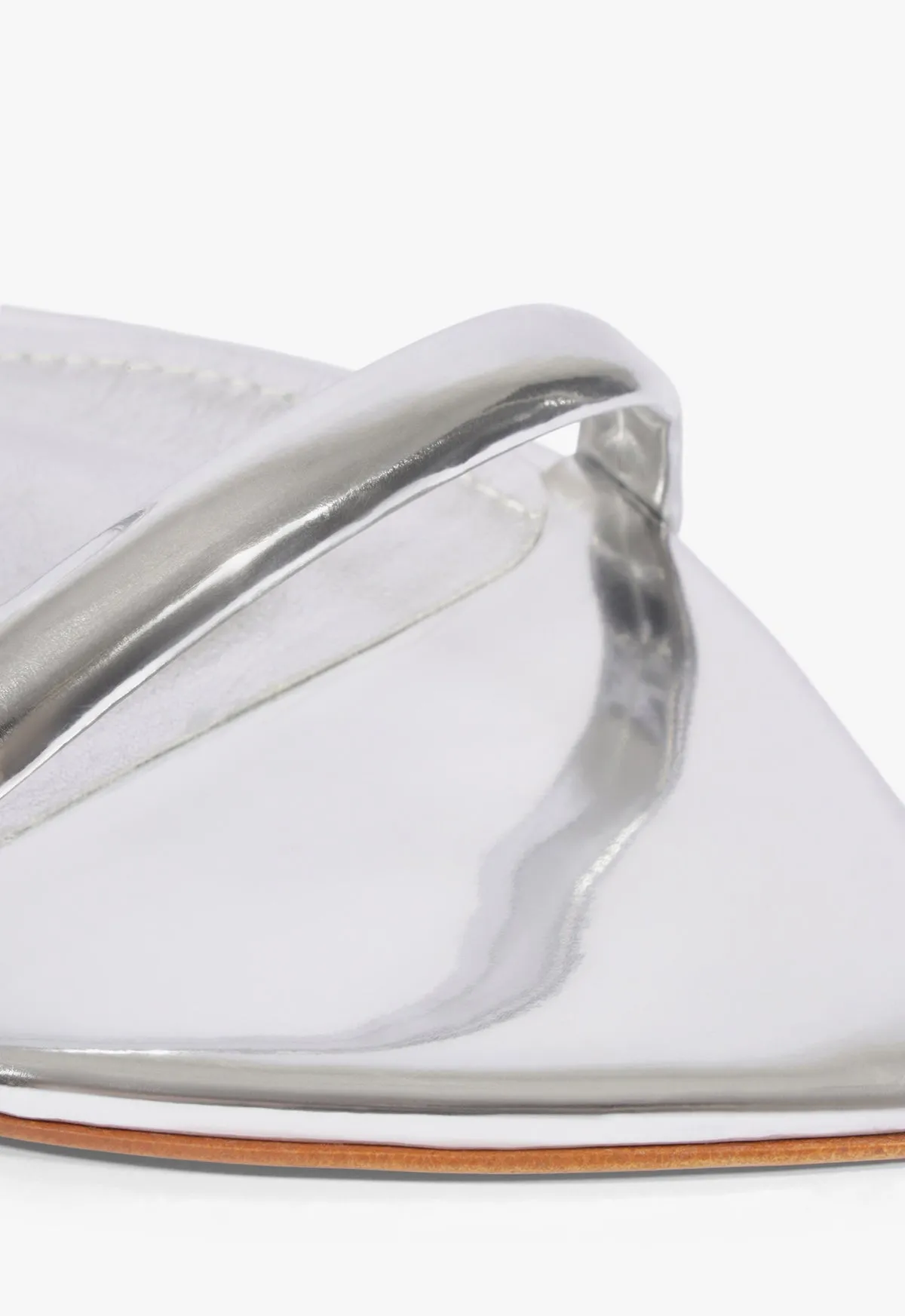 Nylle Metallic Flat Sandal sold by SCHUTZ product image thumbnail 5