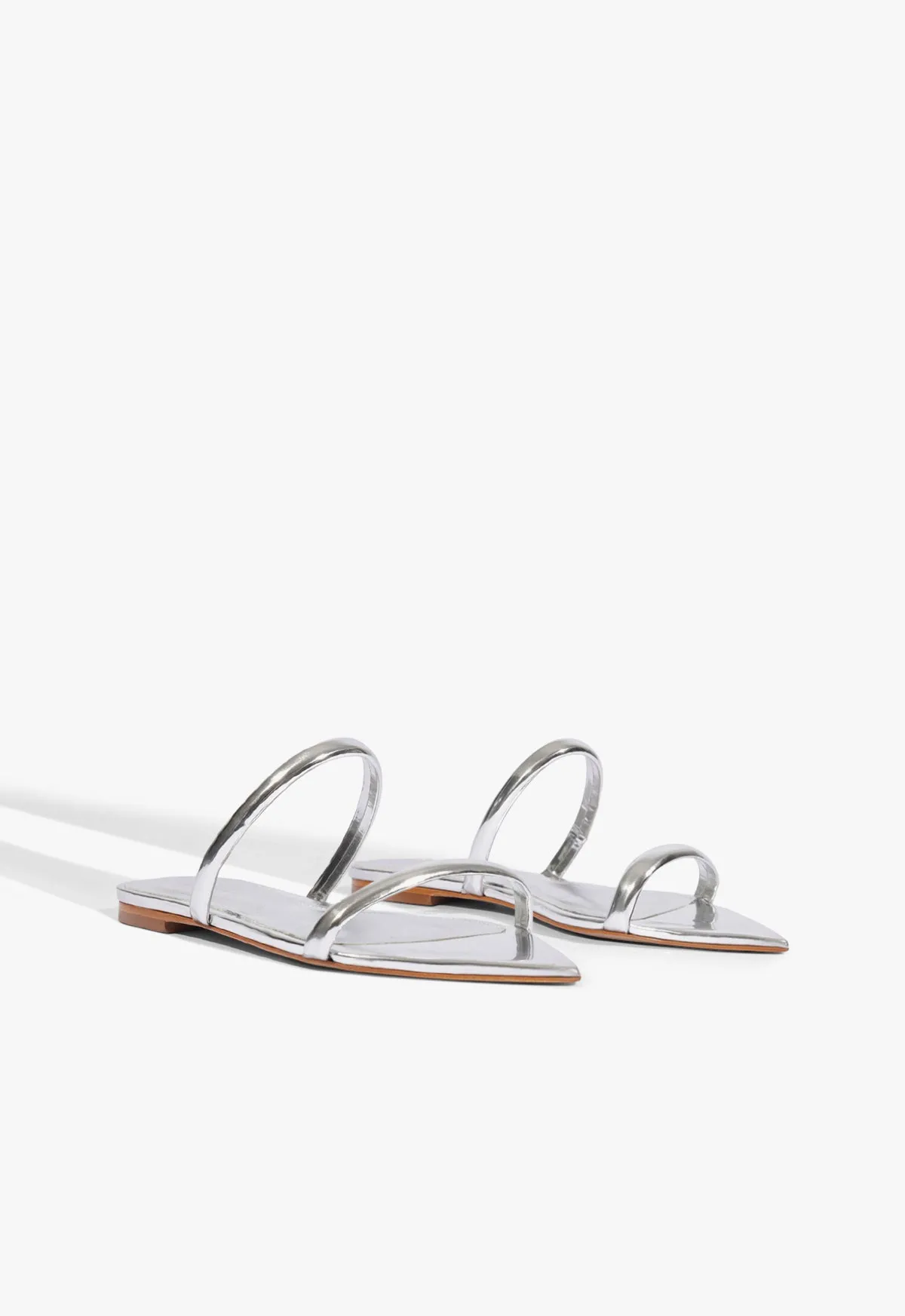 Nylle Metallic Flat Sandal sold by SCHUTZ product image thumbnail 2