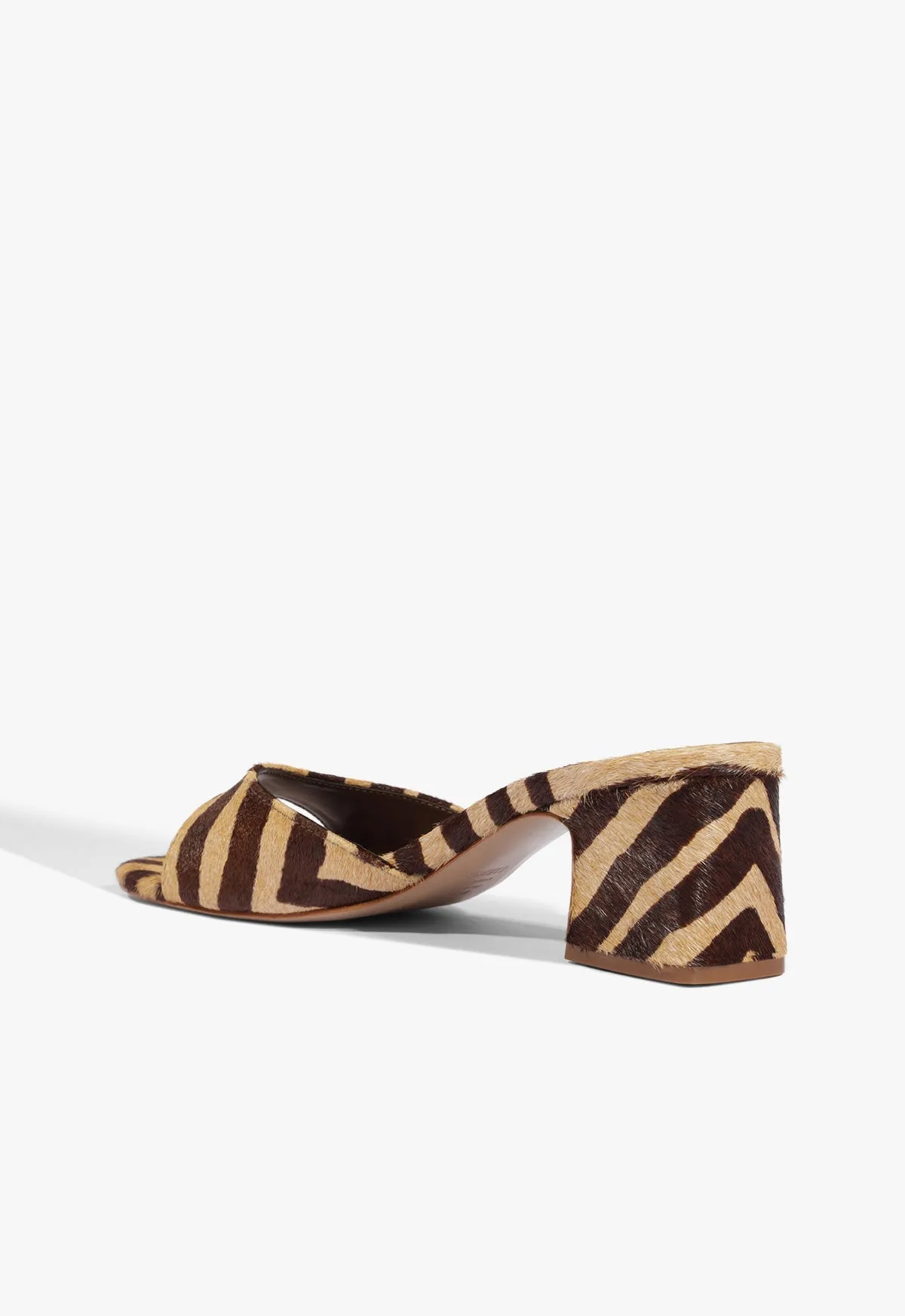 Harriet Mid Mule Animal Print Leather Sandal sold by SCHUTZ product image thumbnail 3