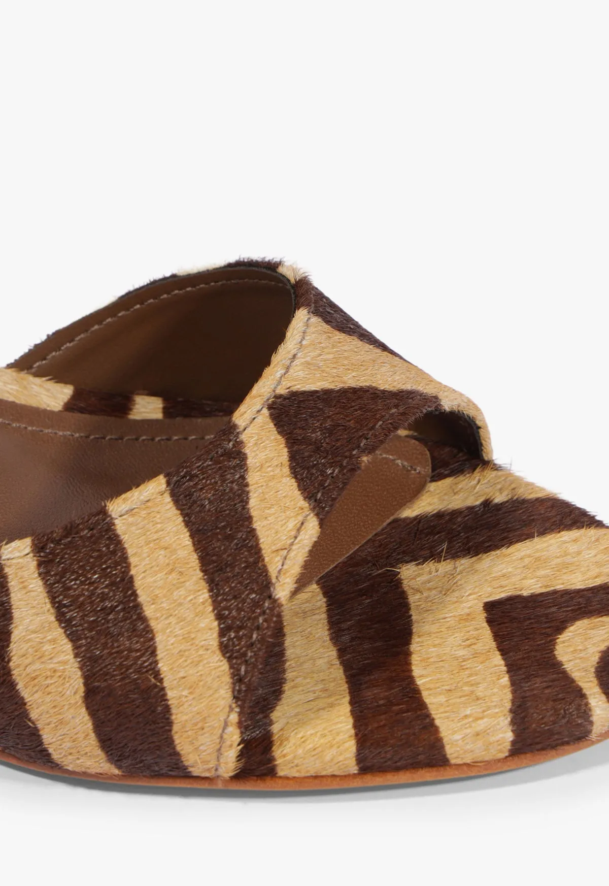 Harriet Mid Mule Animal Print Leather Sandal sold by SCHUTZ product image thumbnail 5