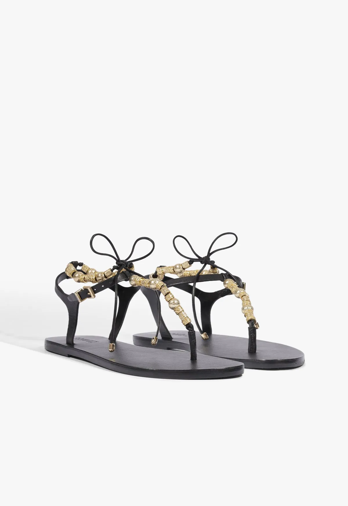 Nia Leather Flat Sandal sold by SCHUTZ product image thumbnail 2