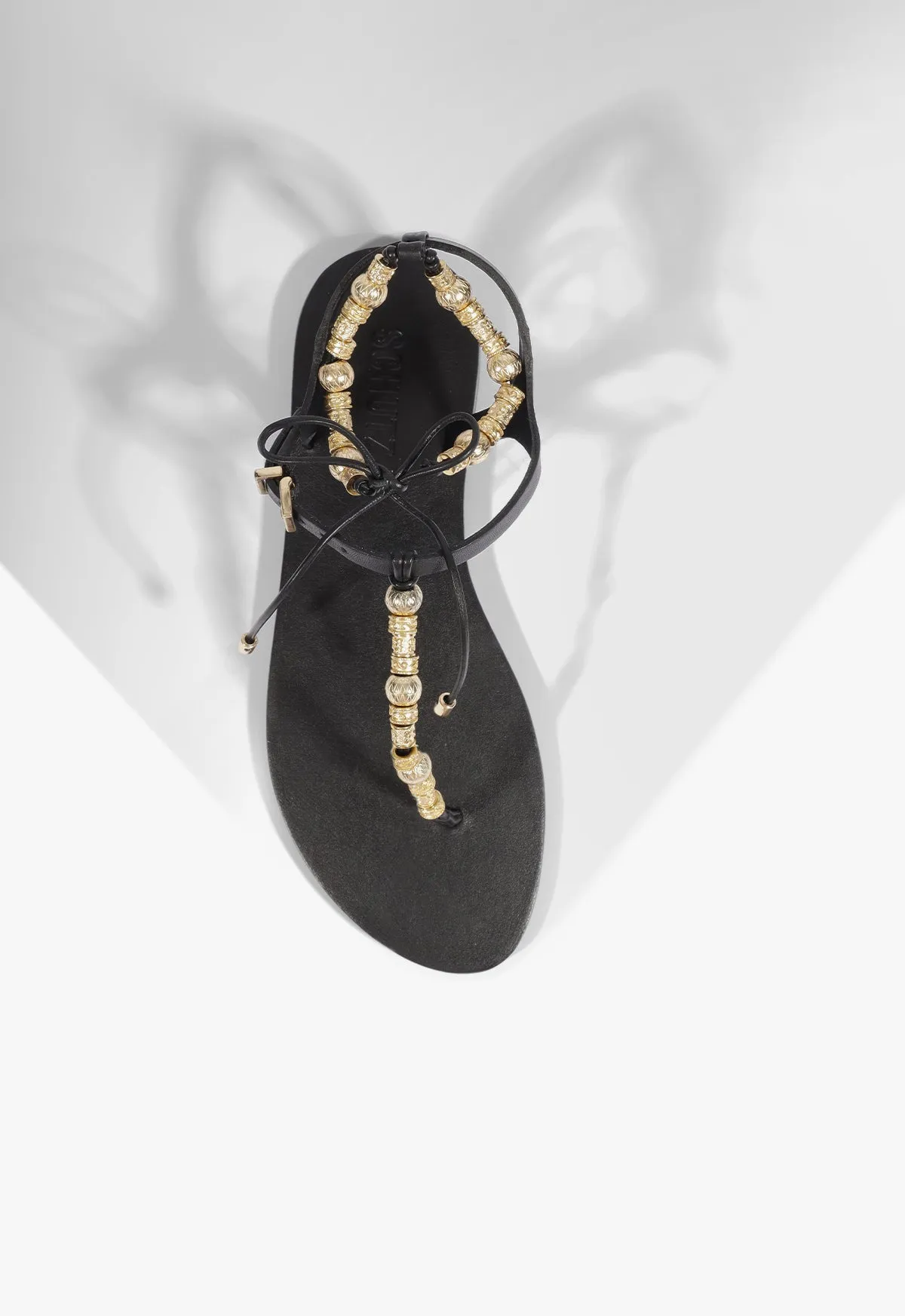Nia Leather Flat Sandal sold by SCHUTZ product image thumbnail 4