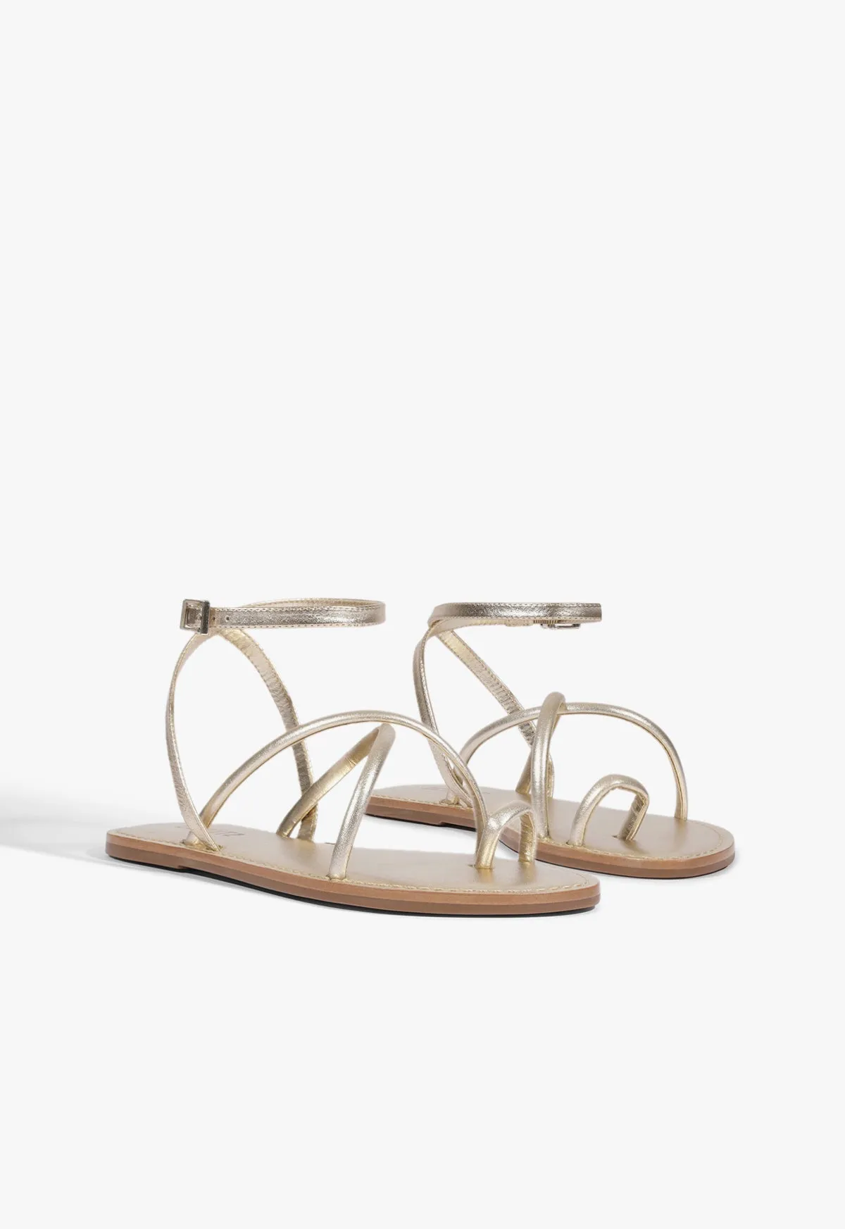 Valeria Leather Flat Sandal sold by SCHUTZ product image thumbnail 2