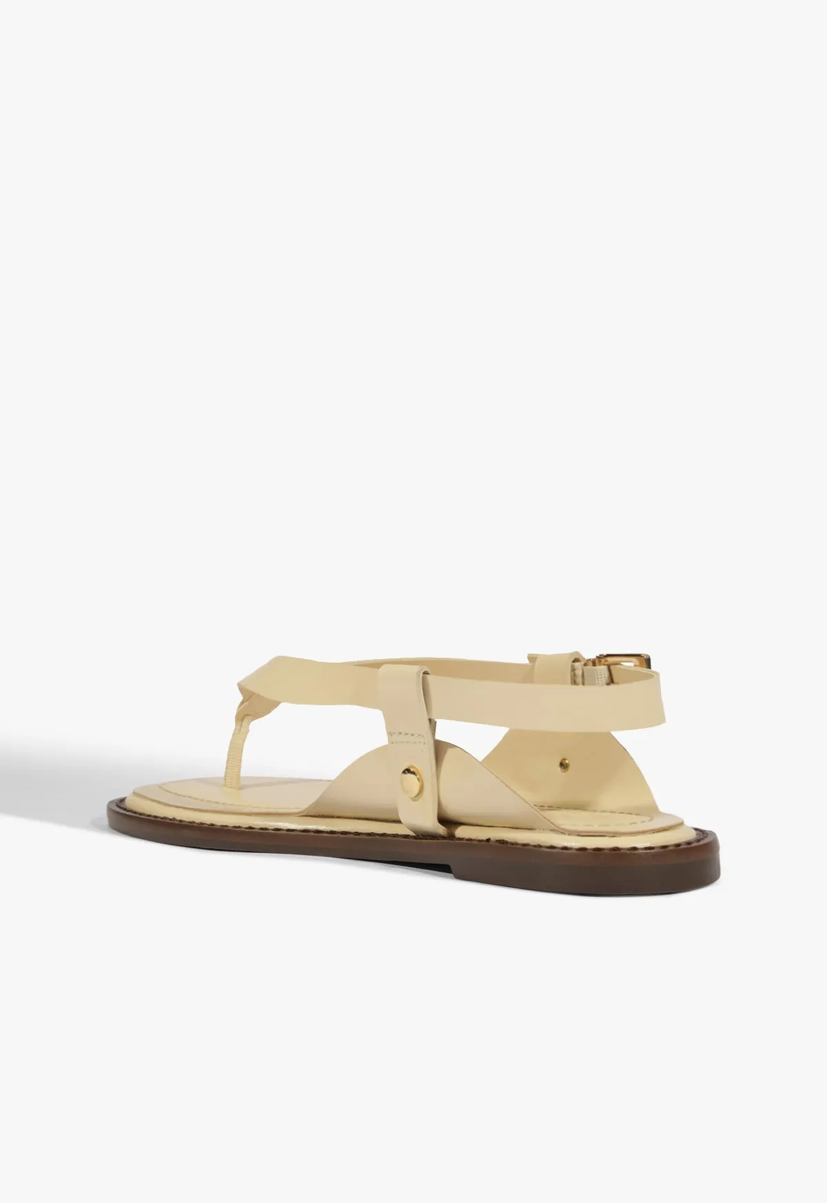Lorraine Leather Flat Sandal sold by SCHUTZ product image thumbnail 4