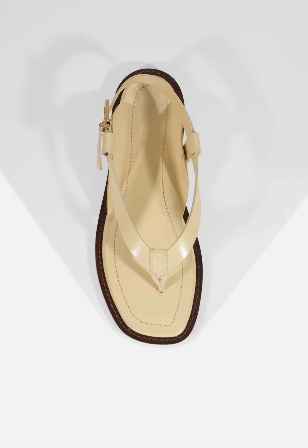 Lorraine Leather Flat Sandal sold by SCHUTZ product image thumbnail 5