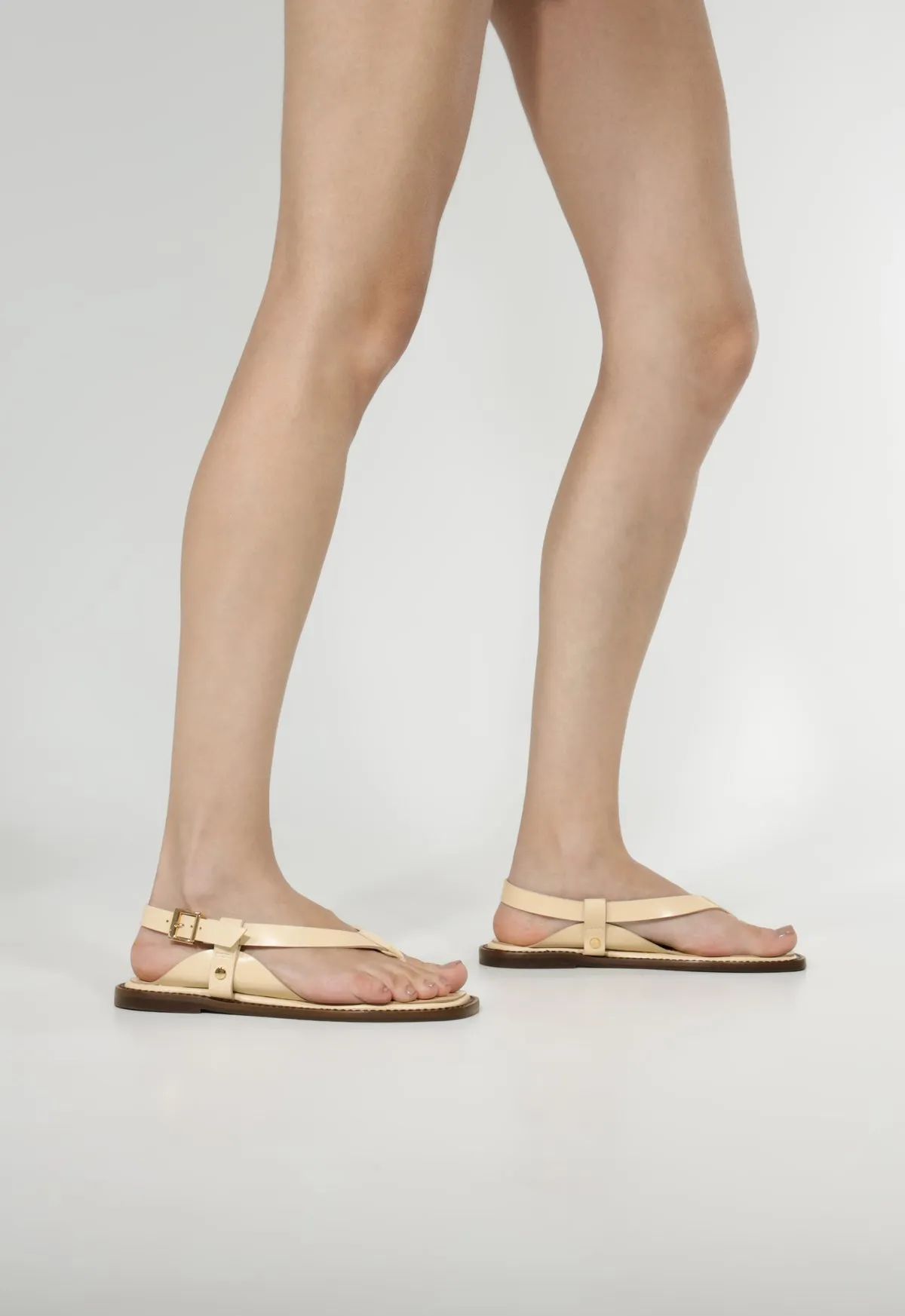 Lorraine Leather Flat Sandal sold by SCHUTZ product image thumbnail 2