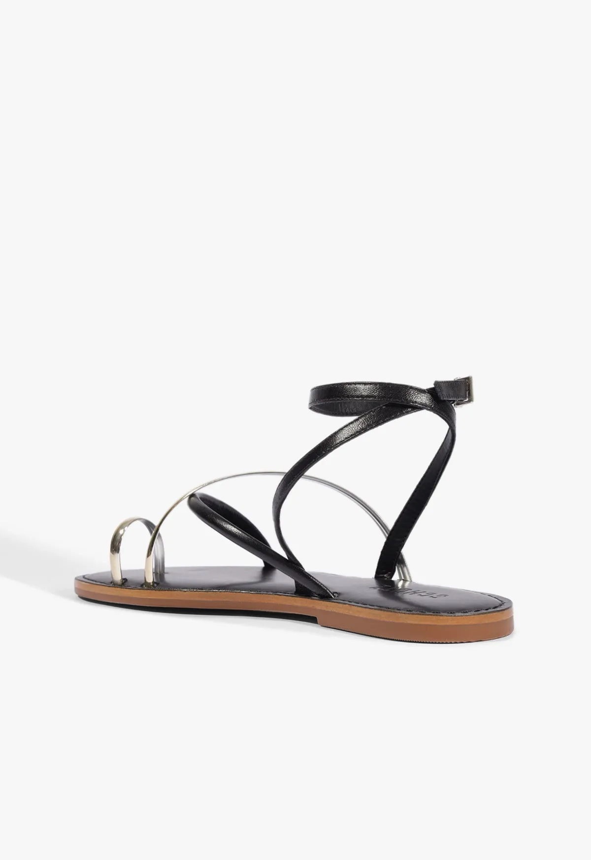 Valeria Leather Flat Sandal sold by SCHUTZ product image thumbnail 4