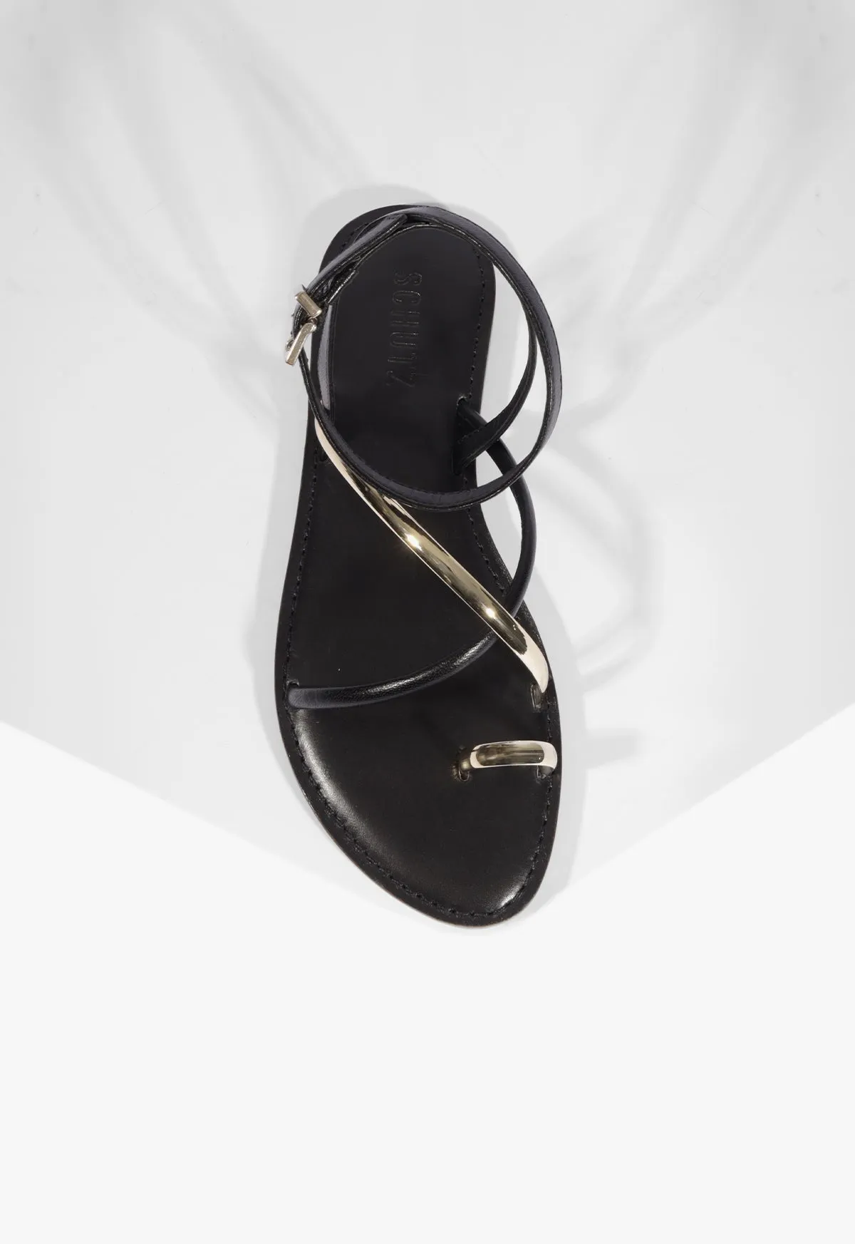 Valeria Leather Flat Sandal sold by SCHUTZ product image thumbnail 5