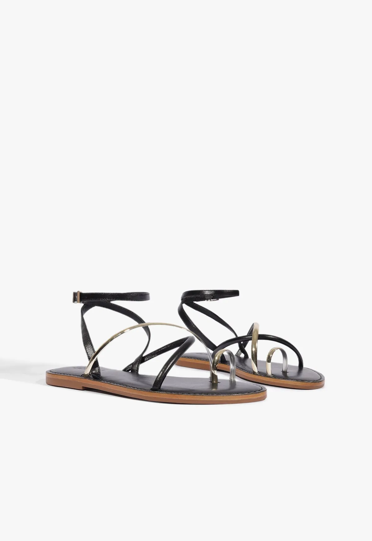 Valeria Leather Flat Sandal sold by SCHUTZ product image thumbnail 3