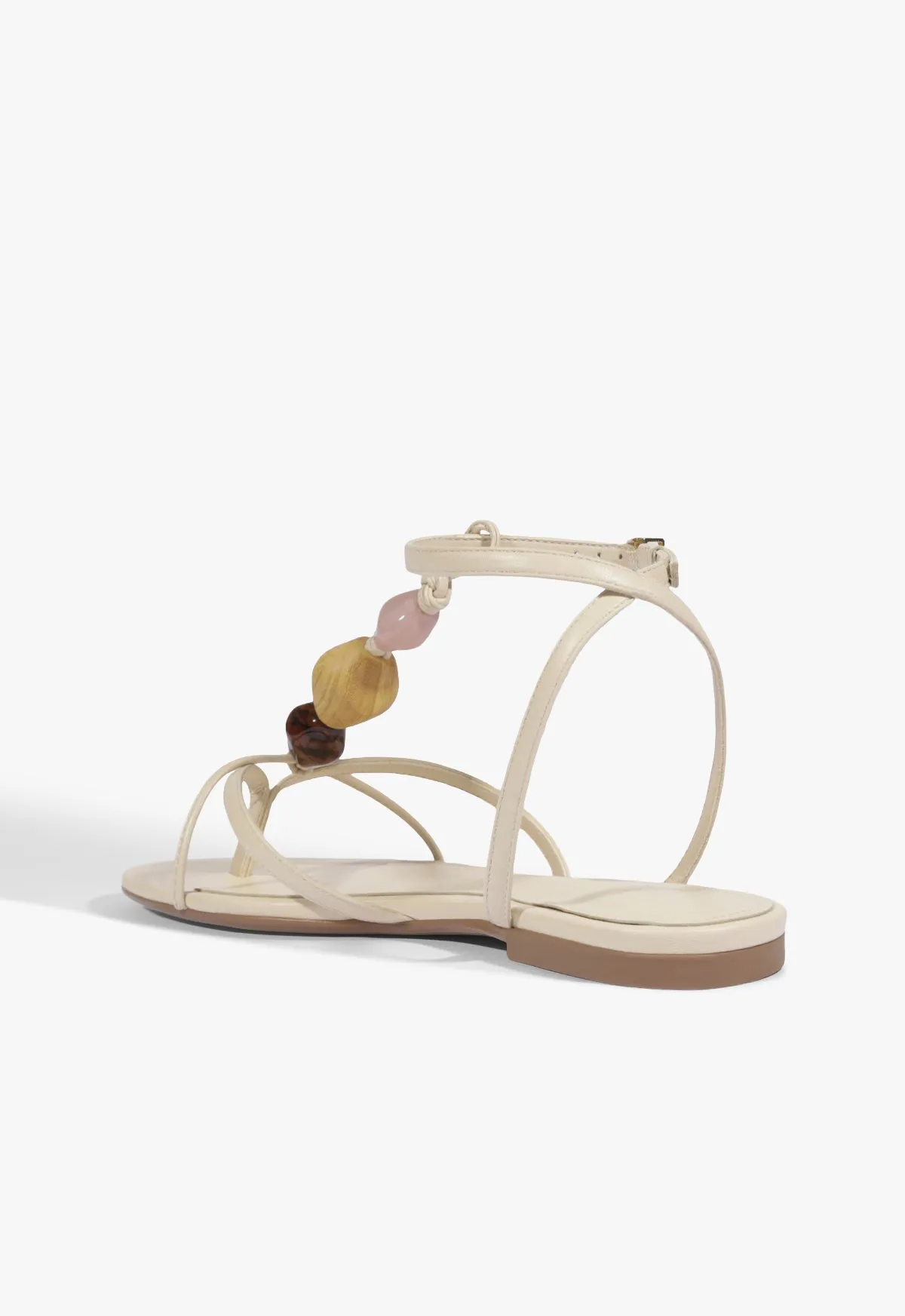 Amber Leather Flat Sandal sold by SCHUTZ product image thumbnail 3