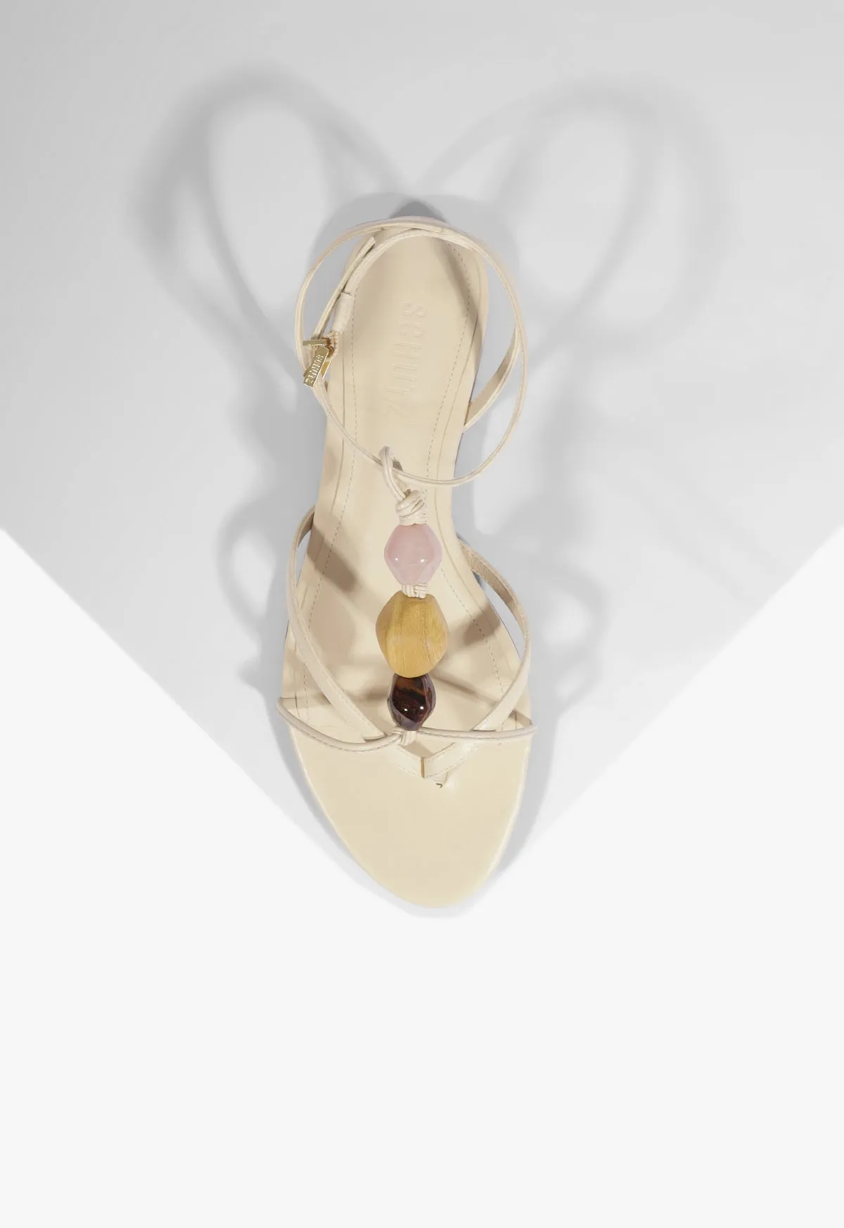 Amber Leather Flat Sandal sold by SCHUTZ product image thumbnail 4