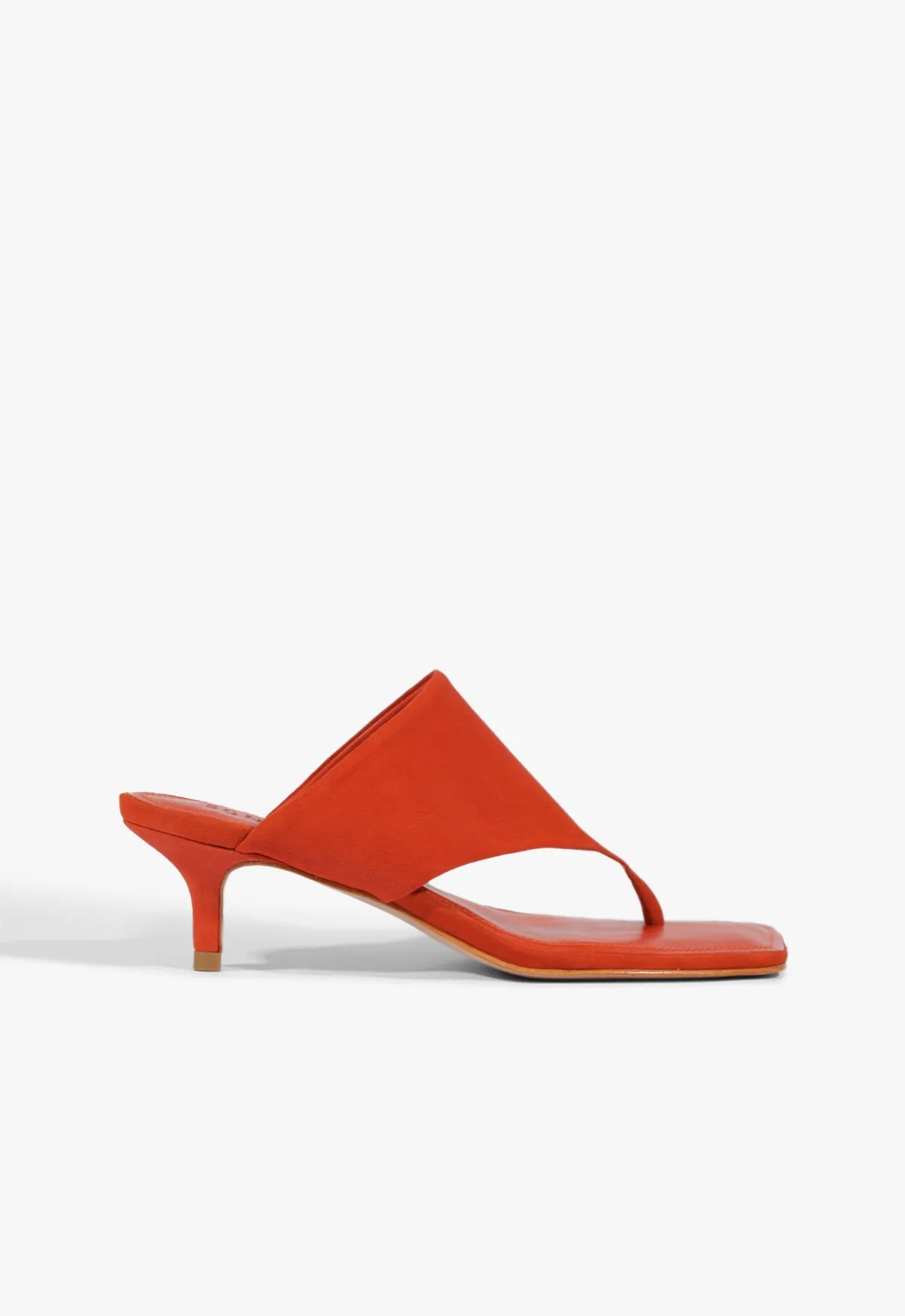 Sage Suede Stiletto Sandal sold by SCHUTZ