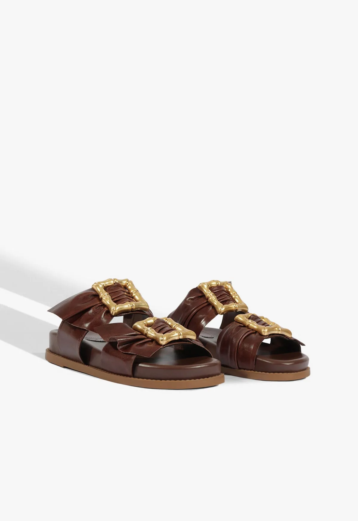 Enola Bamboo Leather Sporty Sandal sold by SCHUTZ product image thumbnail 3