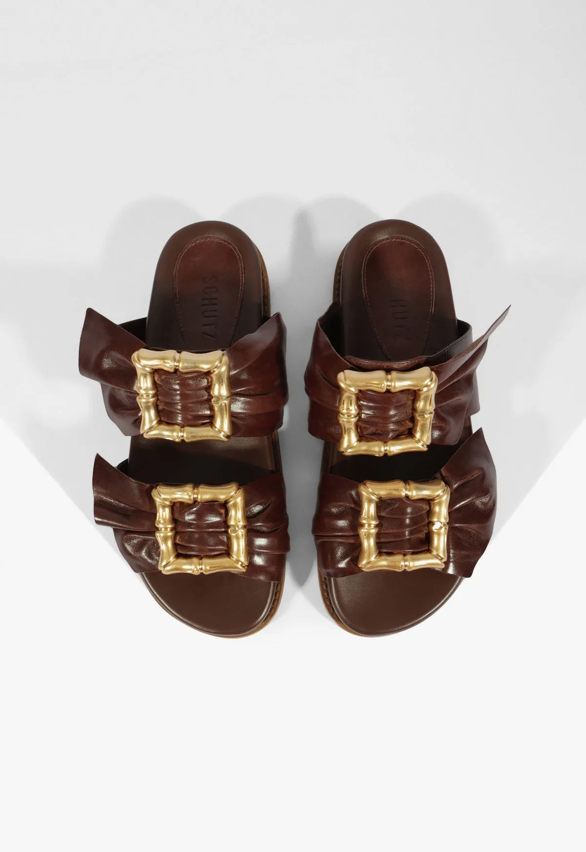 Enola Bamboo Leather Sporty Sandal sold by SCHUTZ product image thumbnail 5