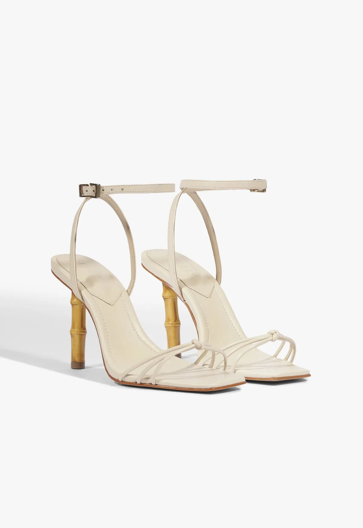 Haven Bamboo Leather Stiletto Sandal sold by SCHUTZ product image thumbnail 3