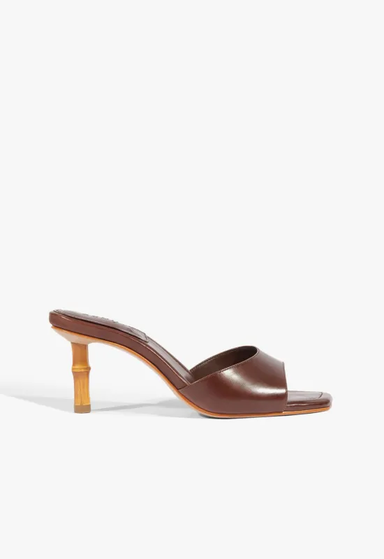 Leena Bamboo Leather Sandal made by SCHUTZ