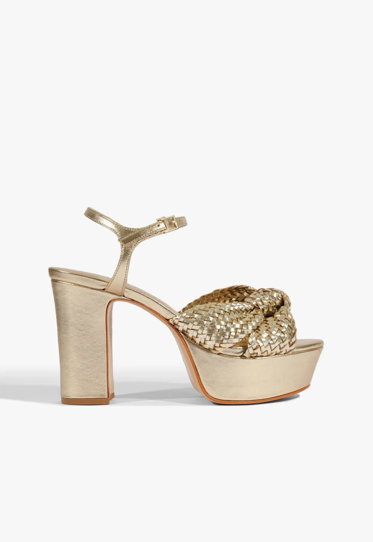 Marbella Leather Platform Sandal sold by SCHUTZ