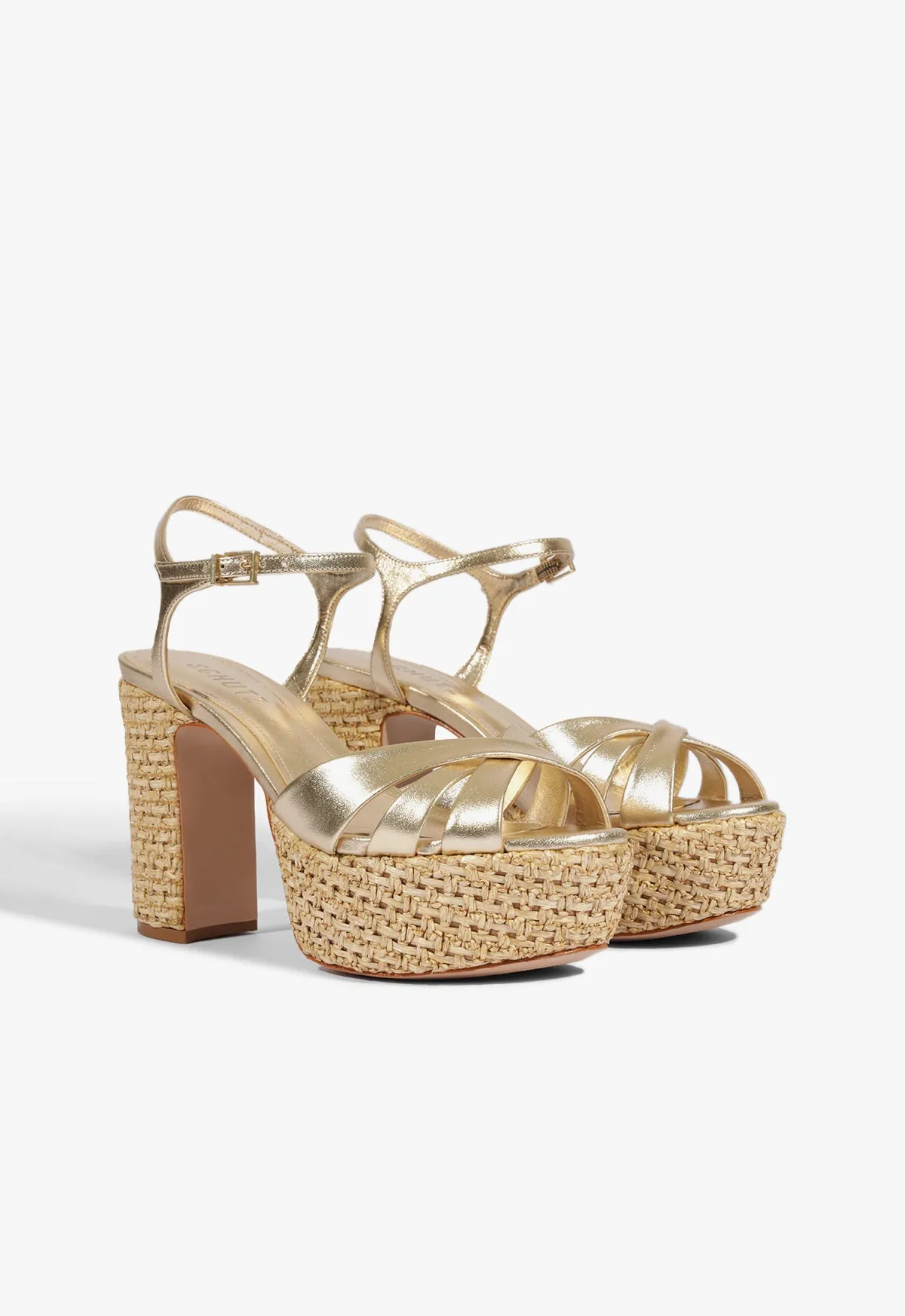 Keefa Raffia Platform Sandal sold by SCHUTZ product image thumbnail 3