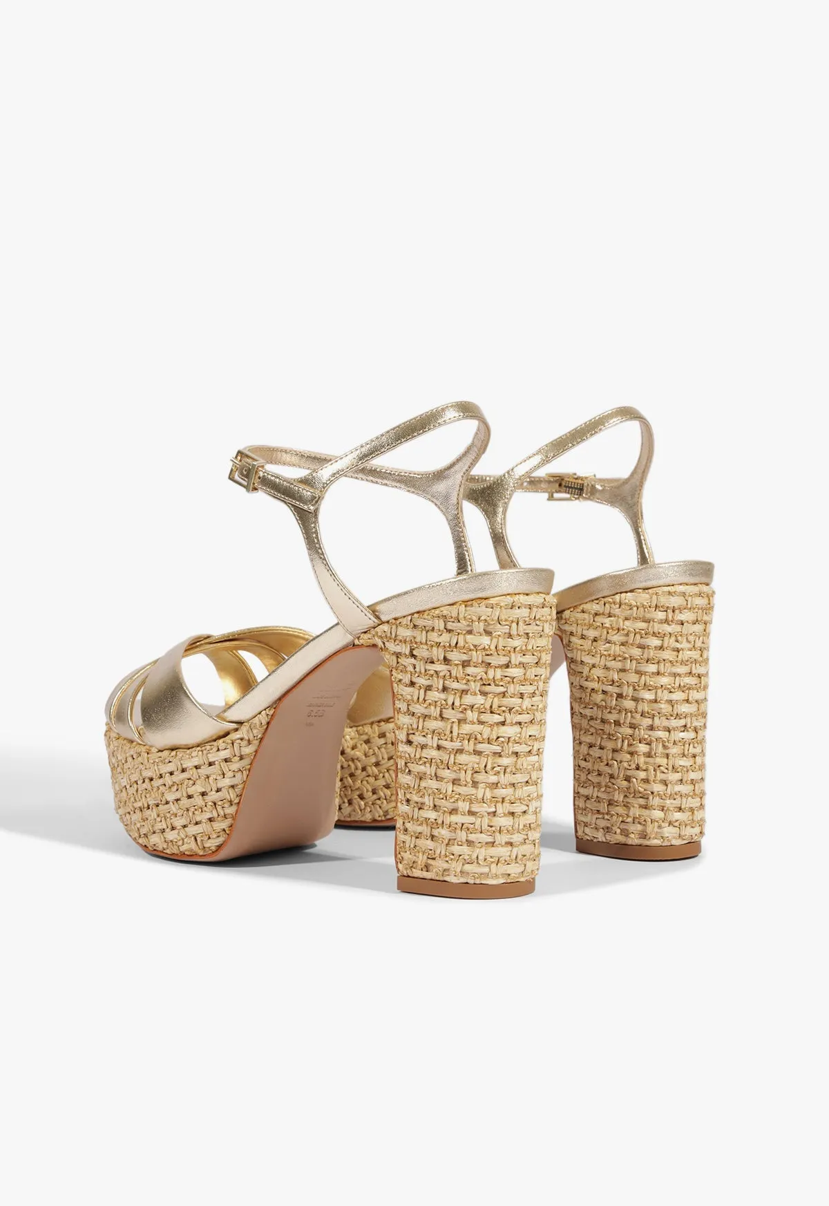 Keefa Raffia Platform Sandal sold by SCHUTZ product image thumbnail 4