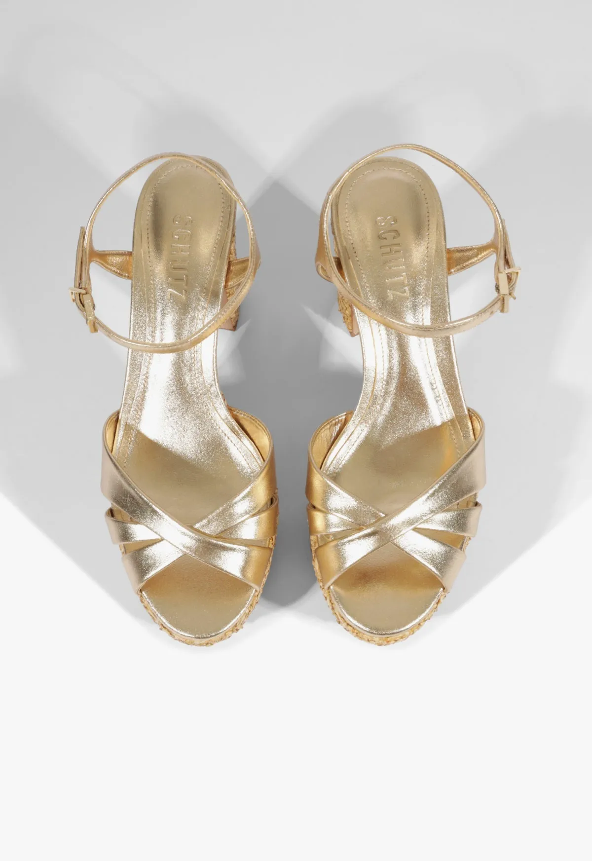 Keefa Raffia Platform Sandal sold by SCHUTZ product image thumbnail 5