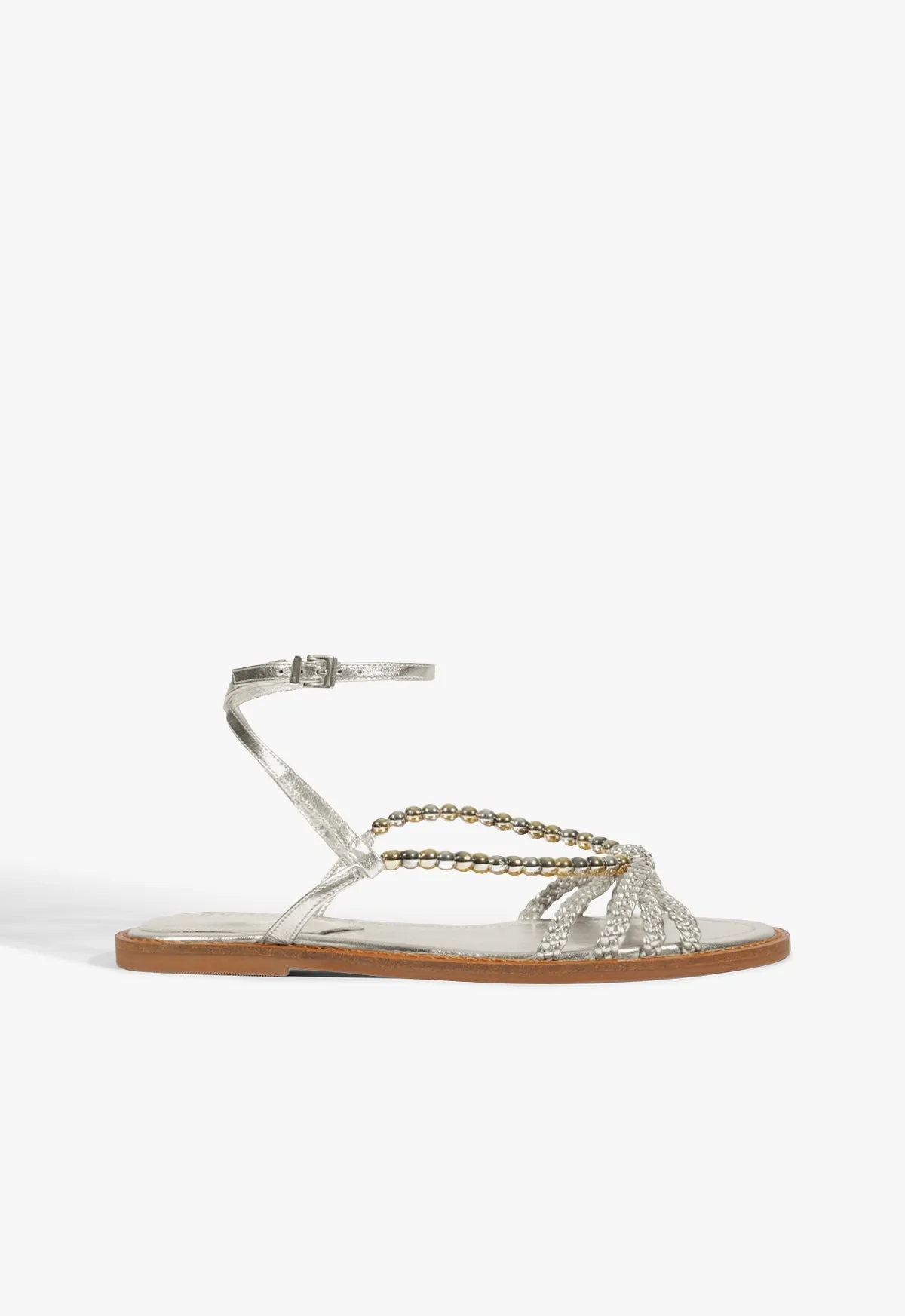 Adele Leather Flat Sandal sold by SCHUTZ
