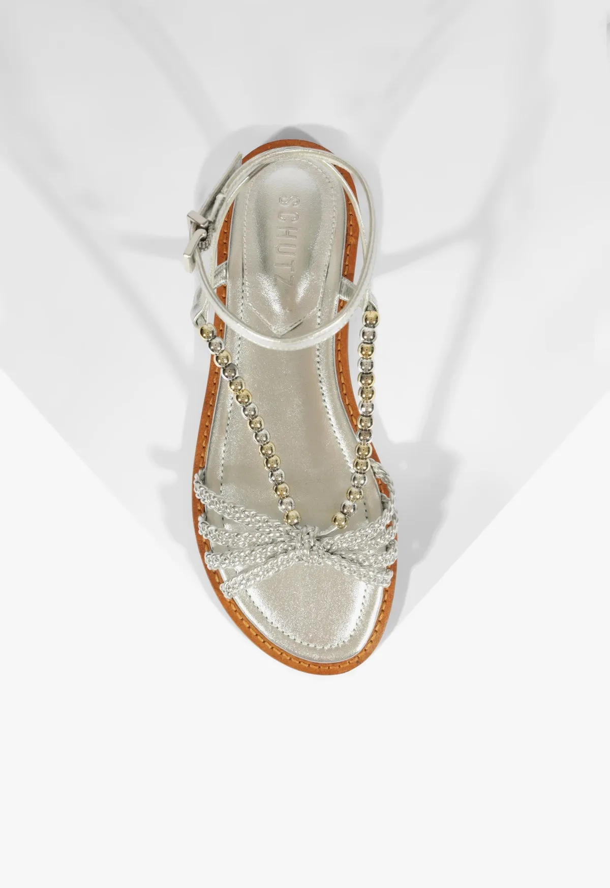 Adele Leather Flat Sandal sold by SCHUTZ product image thumbnail 5