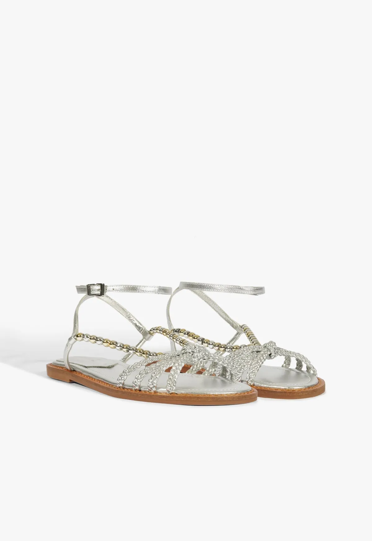 Adele Leather Flat Sandal sold by SCHUTZ product image thumbnail 3