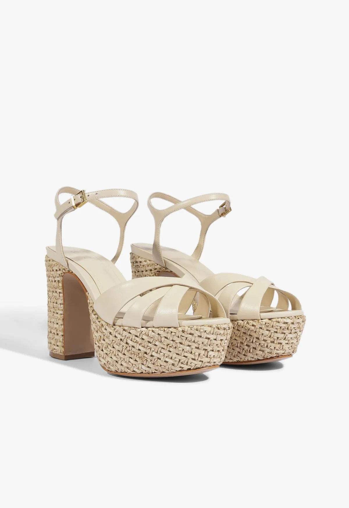Keefa Raffia Platform Sandal sold by SCHUTZ product image thumbnail 2
