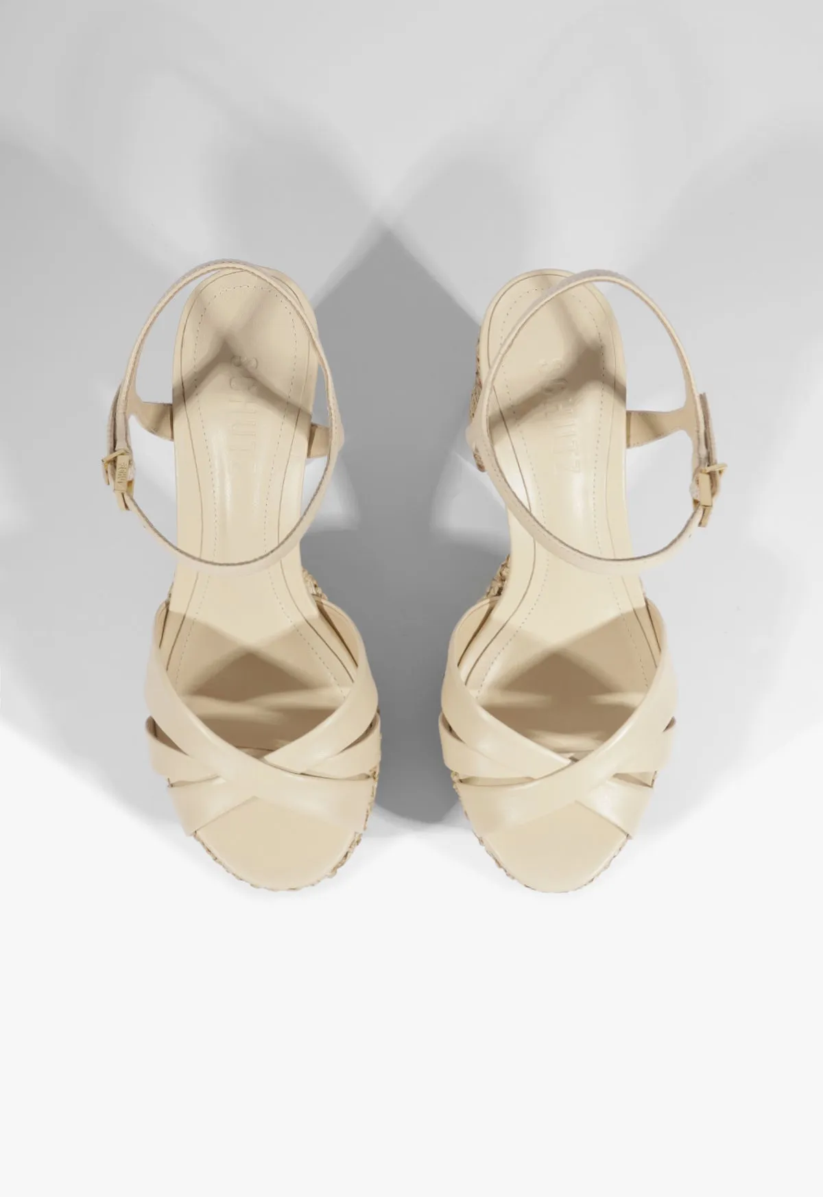 Keefa Raffia Platform Sandal sold by SCHUTZ product image thumbnail 4