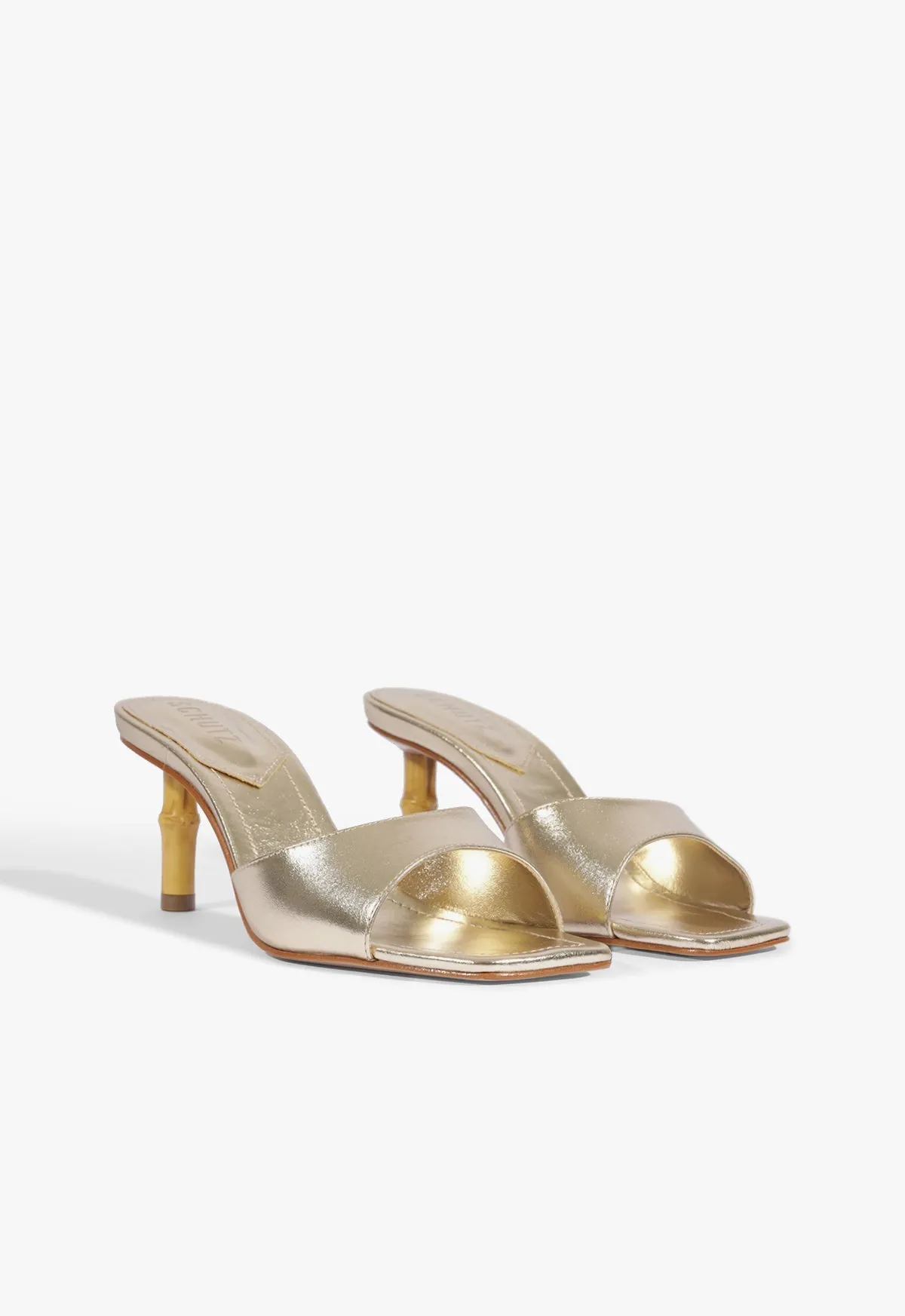 Leena Bamboo Leather Sandal sold by SCHUTZ product image thumbnail 3
