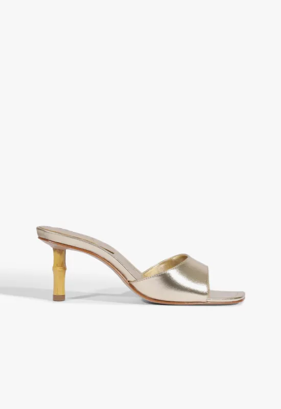 Leena Bamboo Leather Sandal made by SCHUTZ