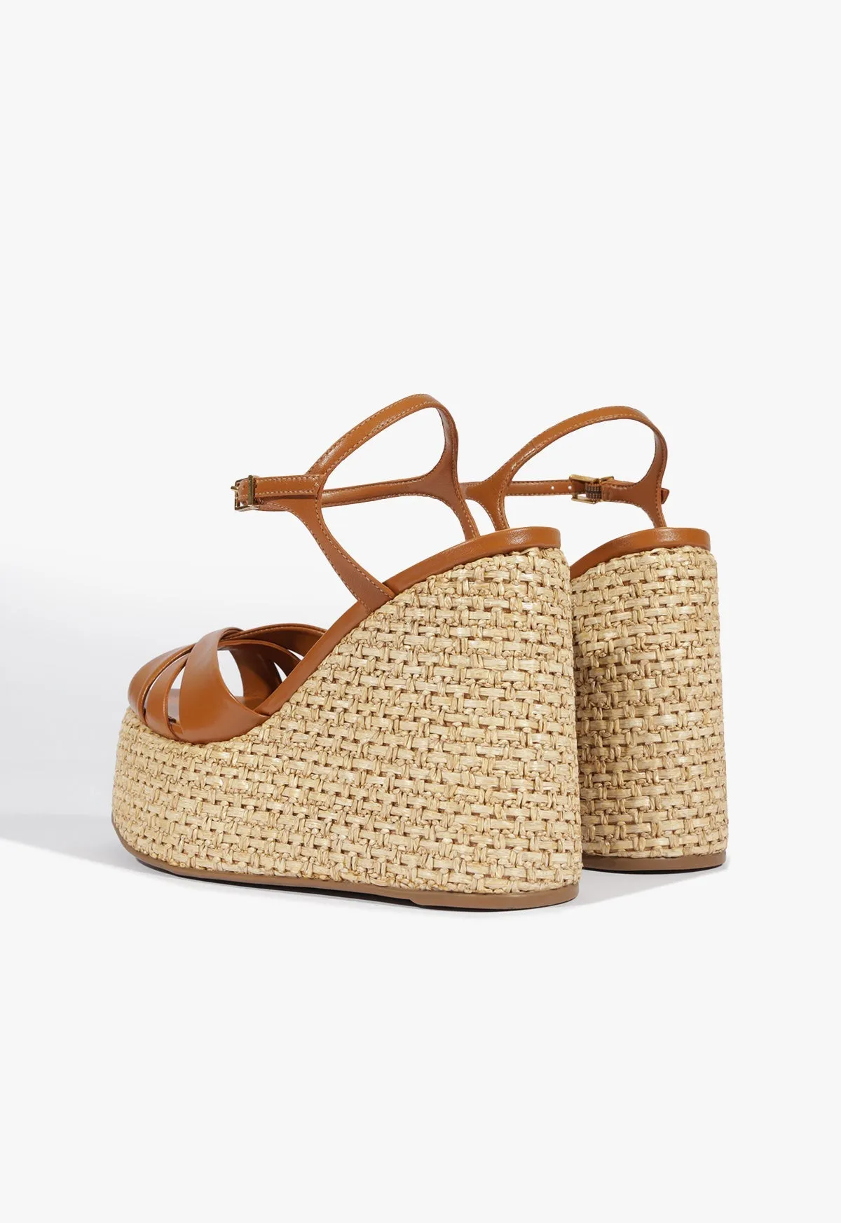 Keefa Raffia Wedge Sandal sold by SCHUTZ product image thumbnail 4