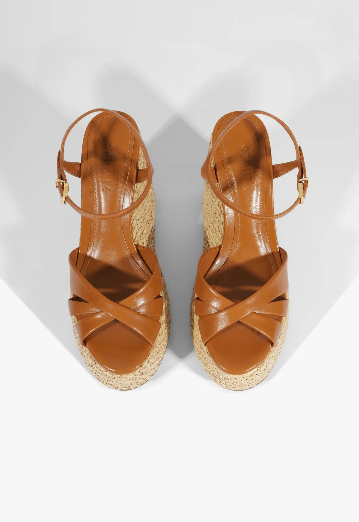 Keefa Raffia Wedge Sandal sold by SCHUTZ product image thumbnail 5