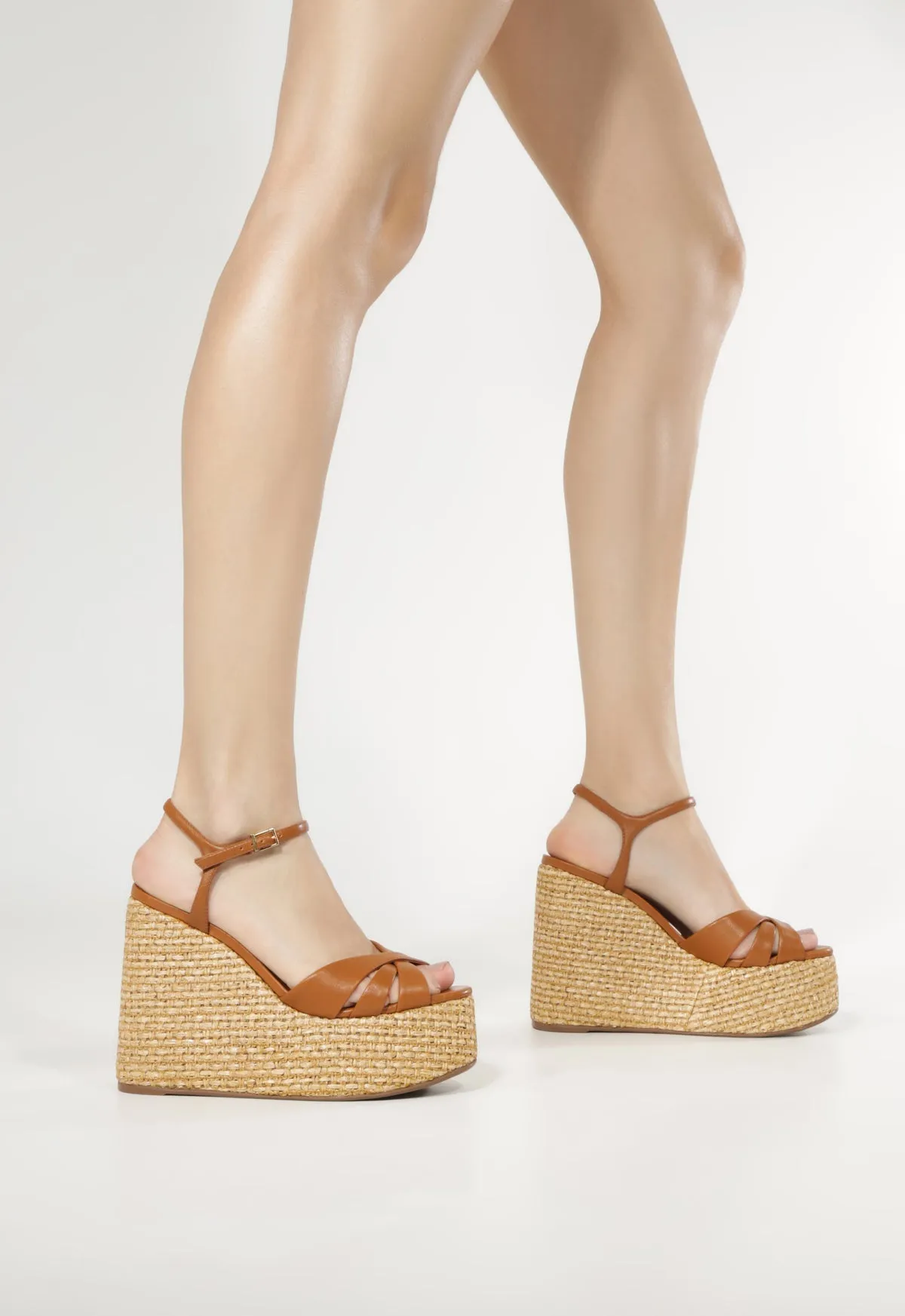 Keefa Raffia Wedge Sandal sold by SCHUTZ product image thumbnail 2