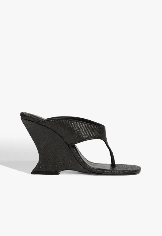 Maya Raffia Wedge Sandal made by SCHUTZ