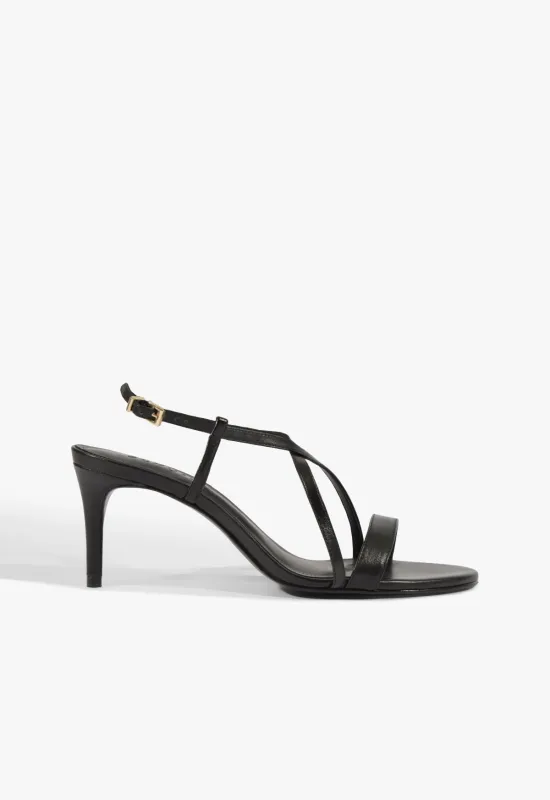 Avaline Leather Stiletto Sandal made by SCHUTZ
