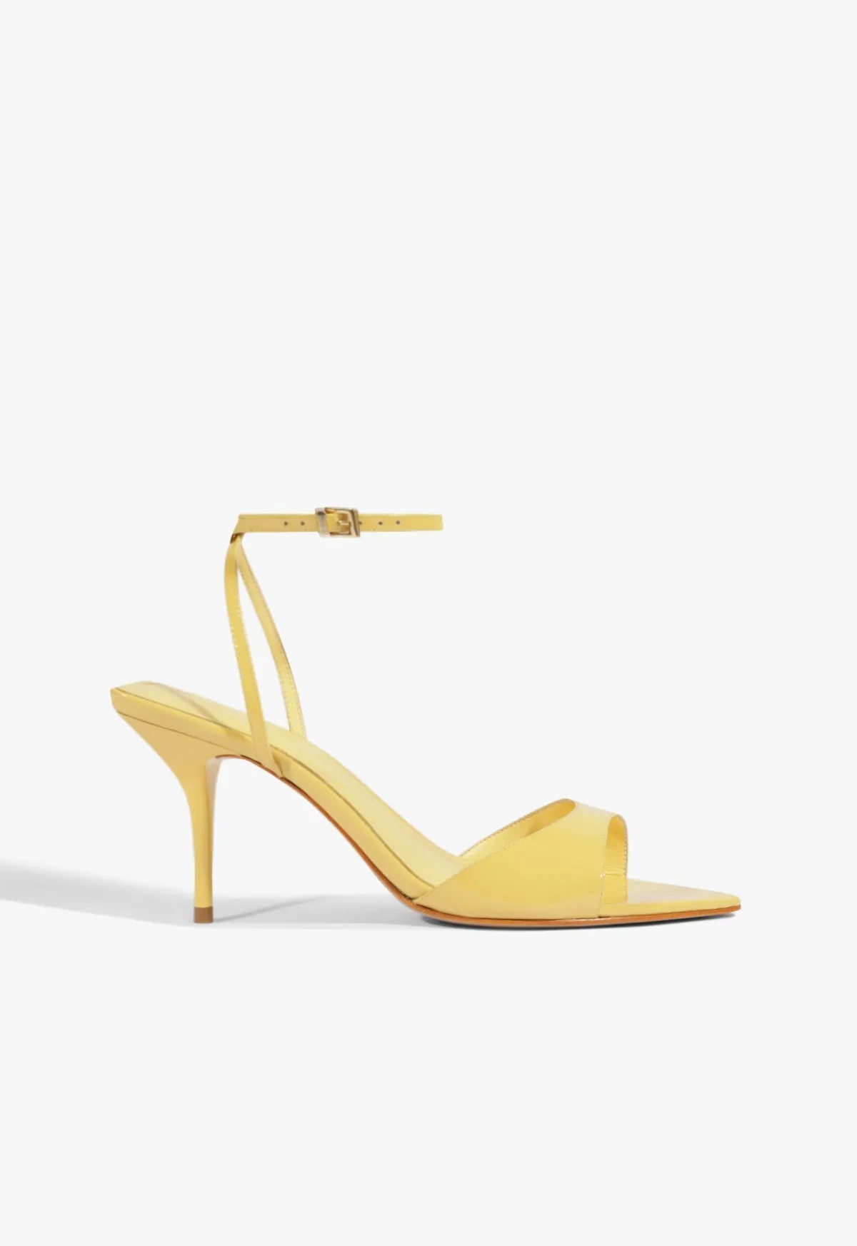 Elodie Buckle Patent Sandal sold by SCHUTZ