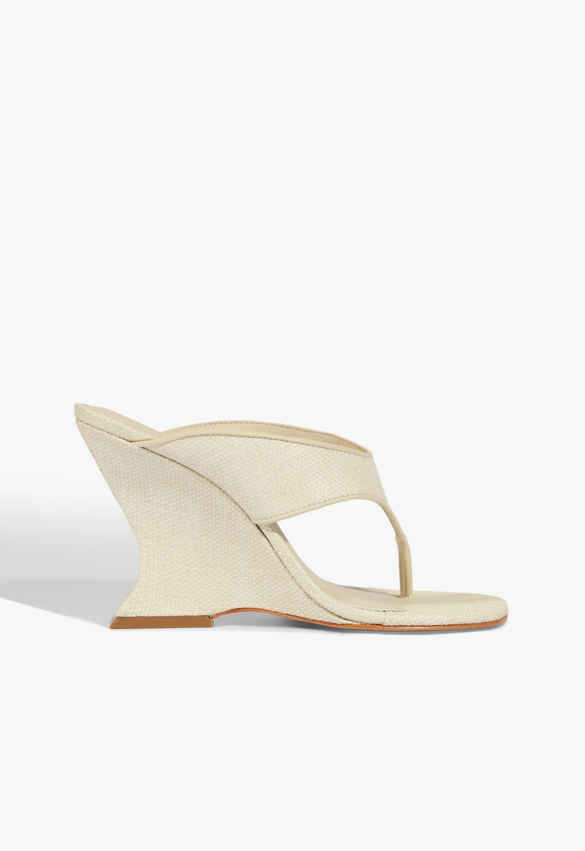 Maya Raffia Wedge Sandal sold by SCHUTZ