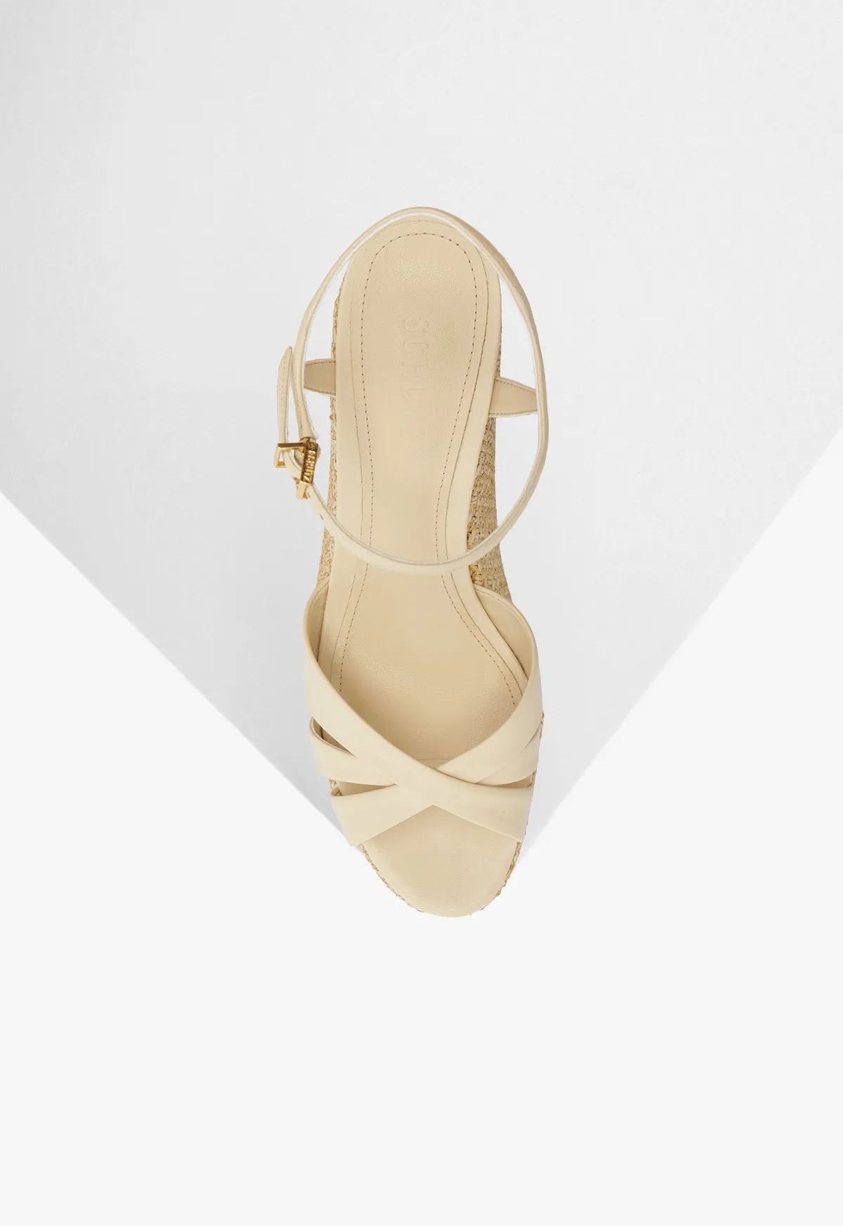 Keefa Raffia Wedge Sandal sold by SCHUTZ product image thumbnail 4