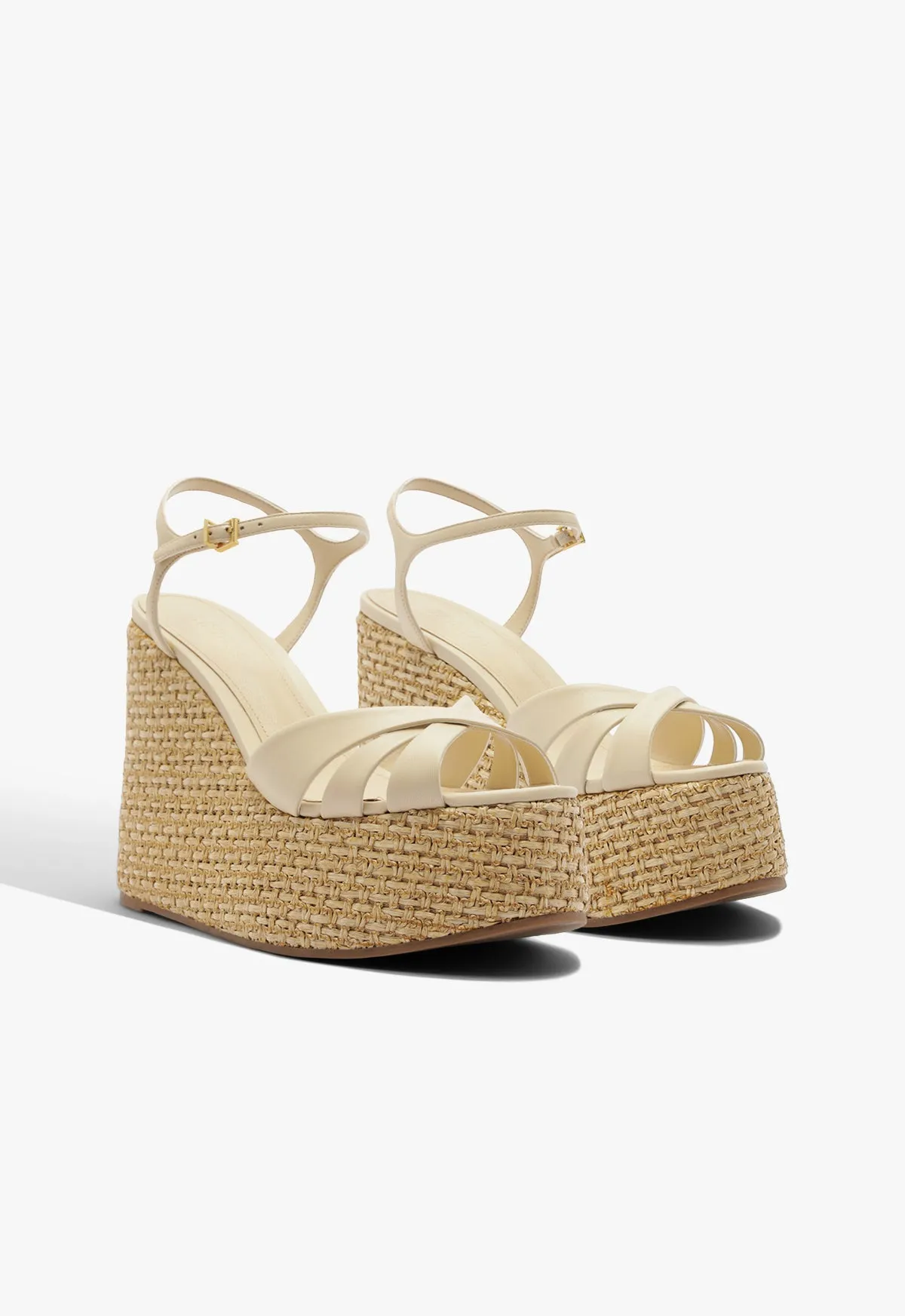 Keefa Raffia Wedge Sandal sold by SCHUTZ product image thumbnail 2