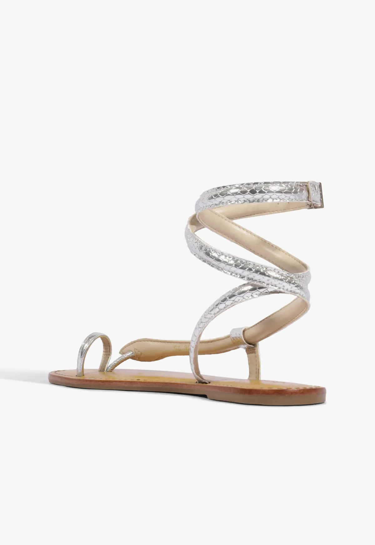 Courtney Metallic Leather Sandal sold by SCHUTZ product image thumbnail 3