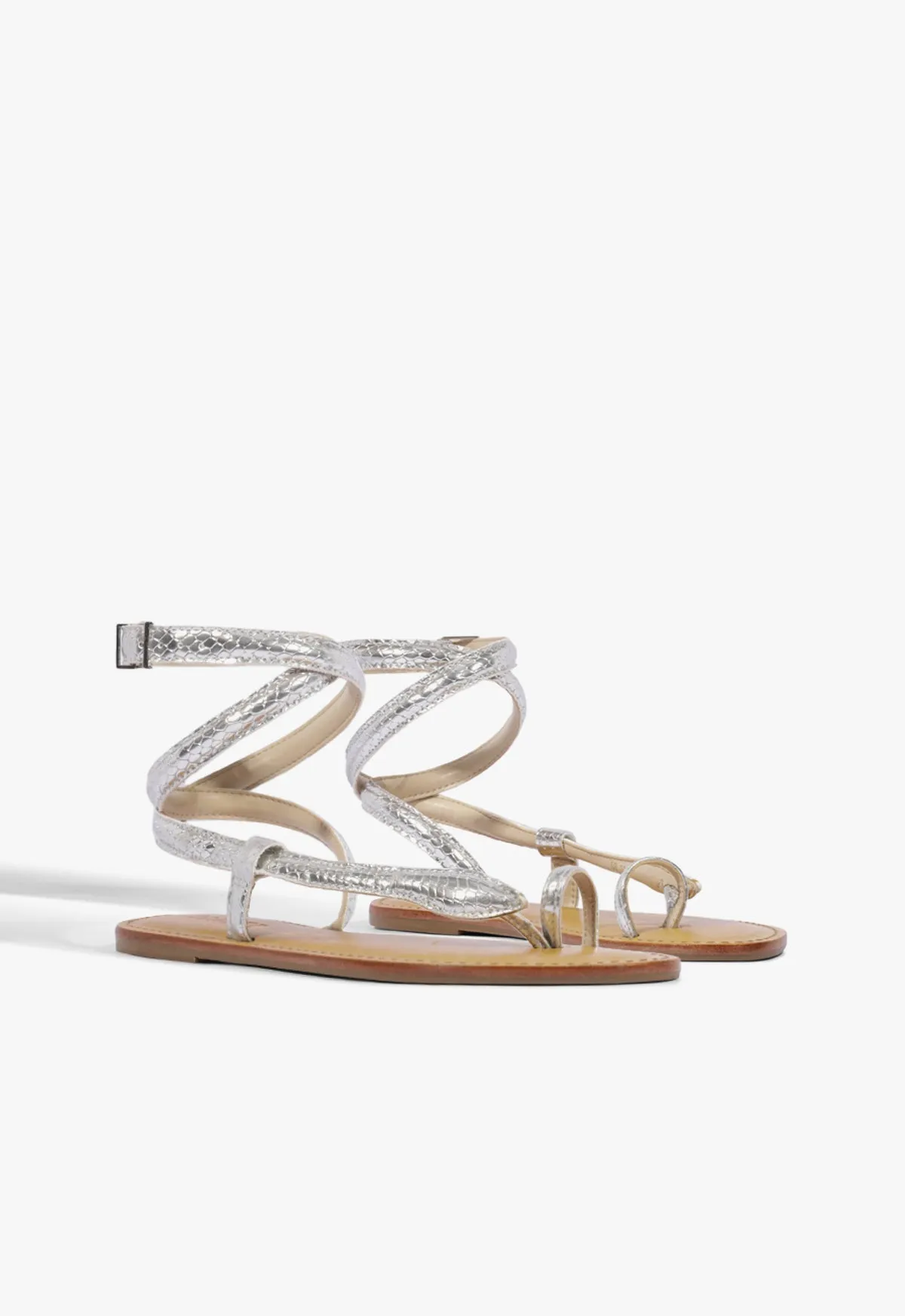 Courtney Metallic Leather Sandal sold by SCHUTZ product image thumbnail 2