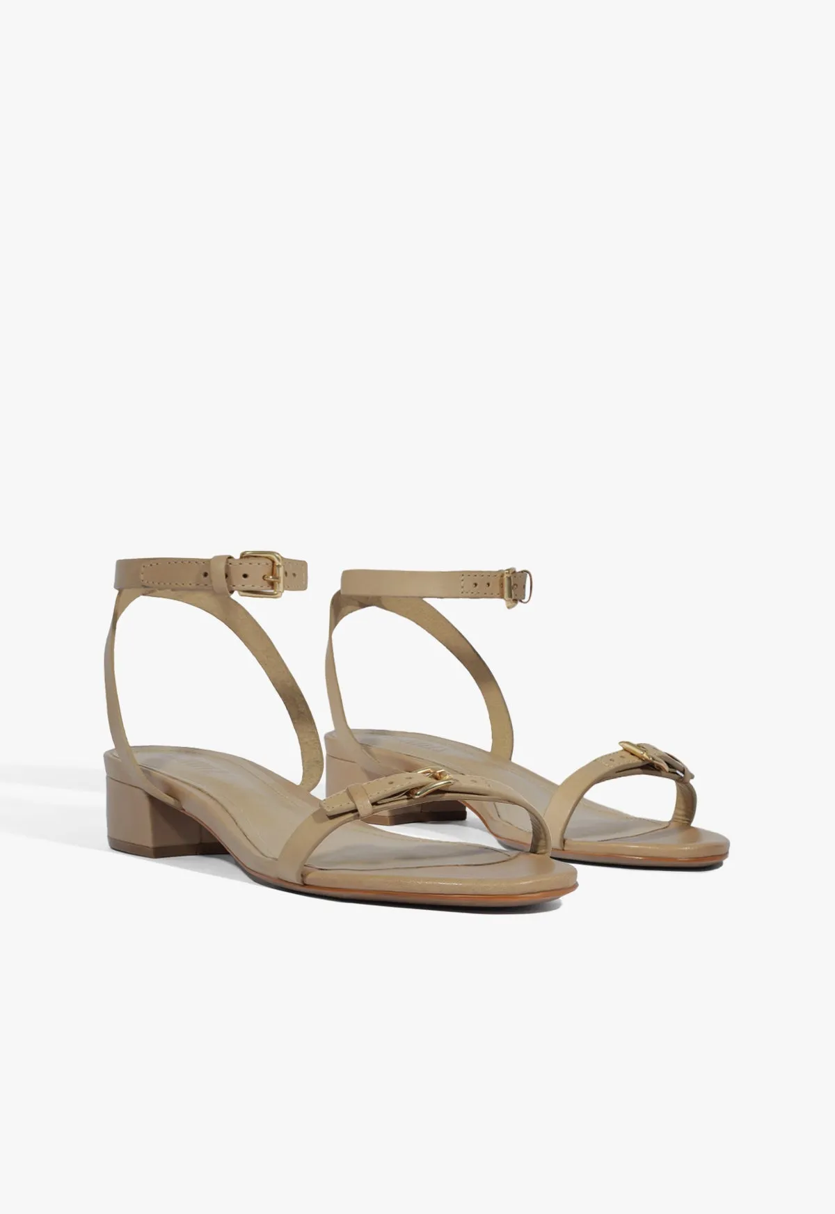 Aurora Mid Block Leather Sandal sold by SCHUTZ product image thumbnail 2