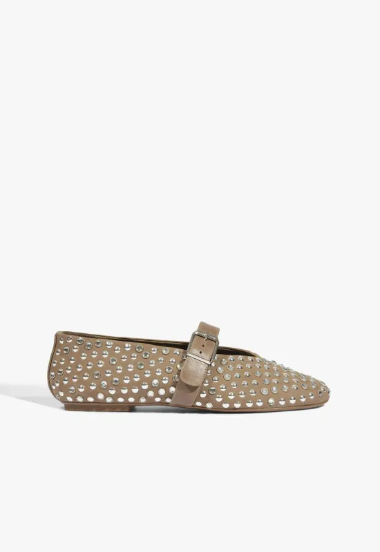 Vickie Studs Nubuck Flat made by SCHUTZ
