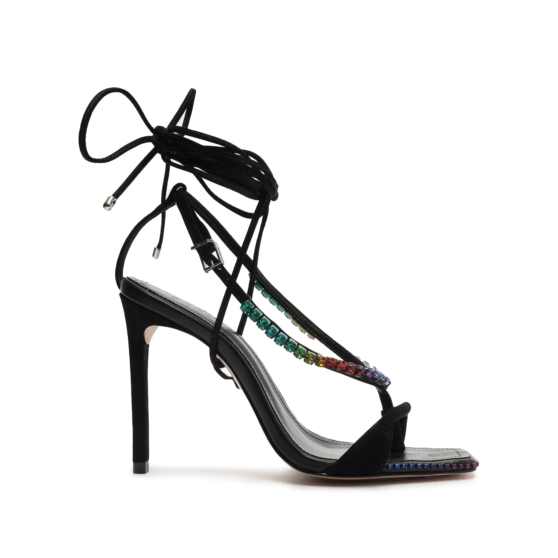 Vikki Crystal Nubuck Sandal sold by SCHUTZ