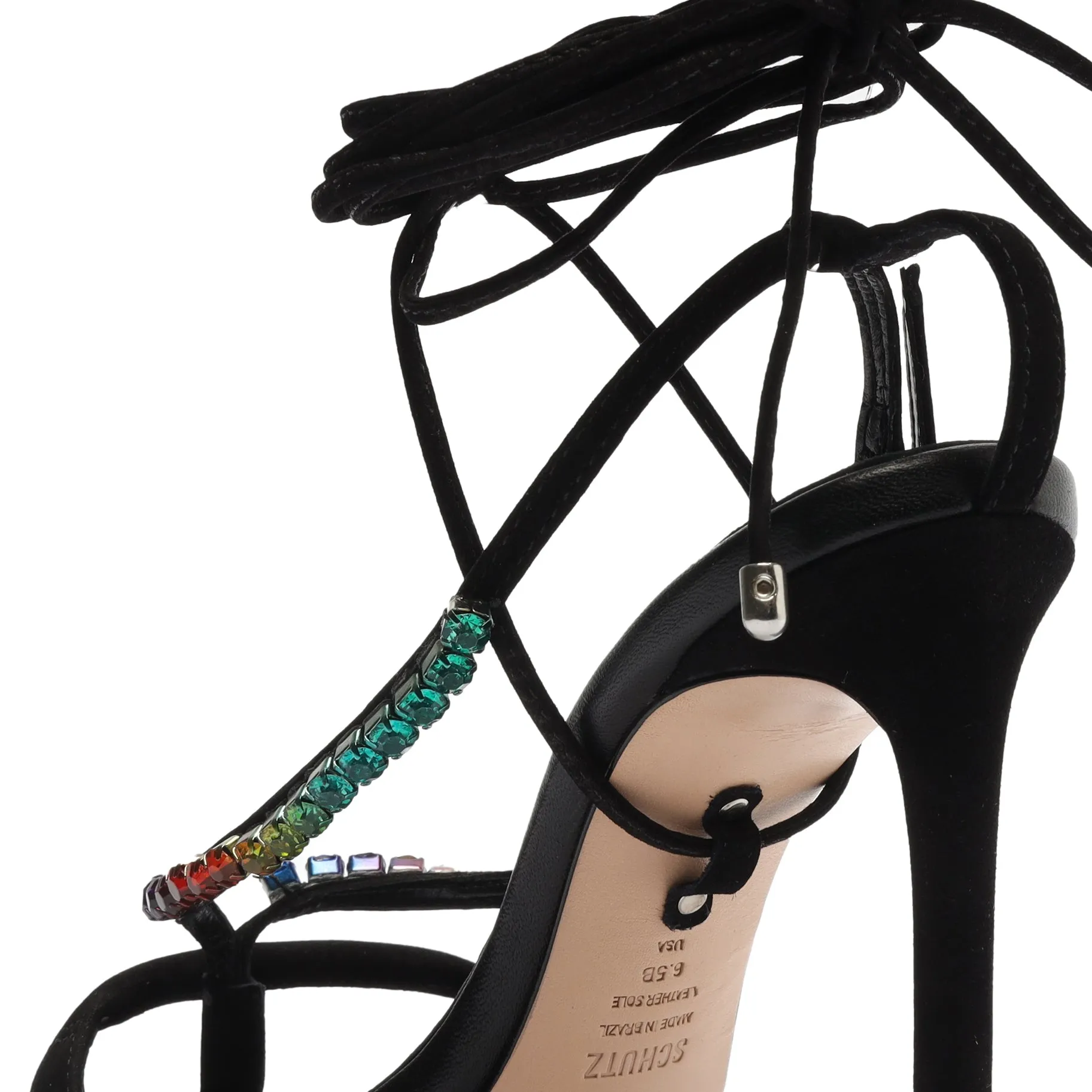 Vikki Crystal Nubuck Sandal sold by SCHUTZ product image thumbnail 5