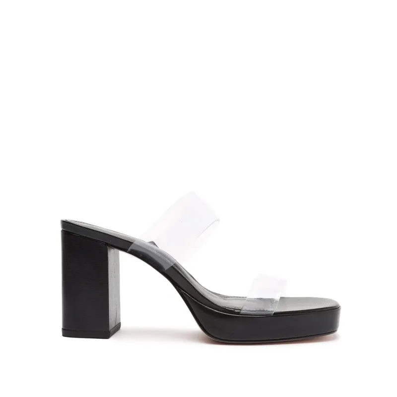 Ariella Platform Vinyl Sandal made by SCHUTZ