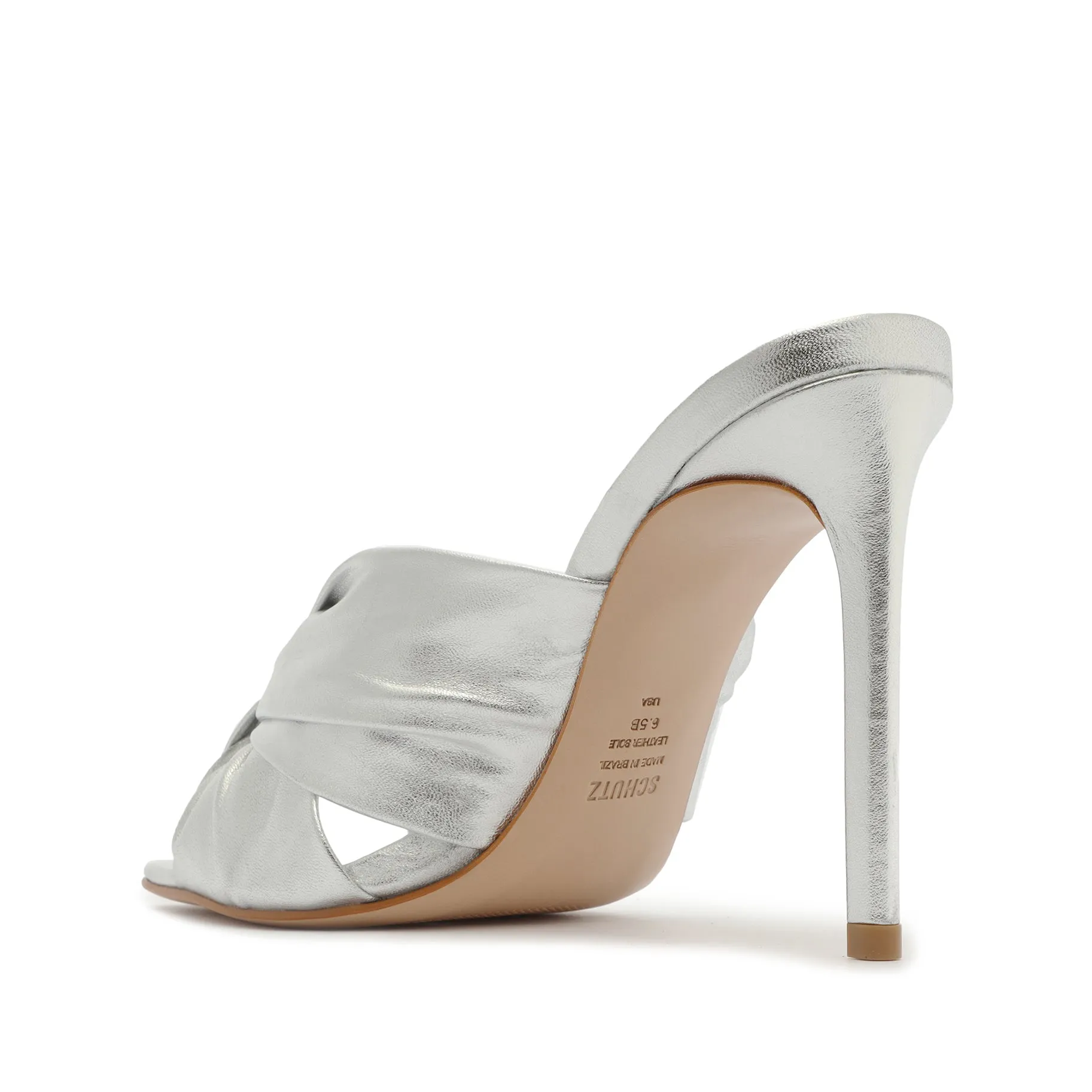 Mindy Metallic Leather Sandal sold by SCHUTZ product image thumbnail 3