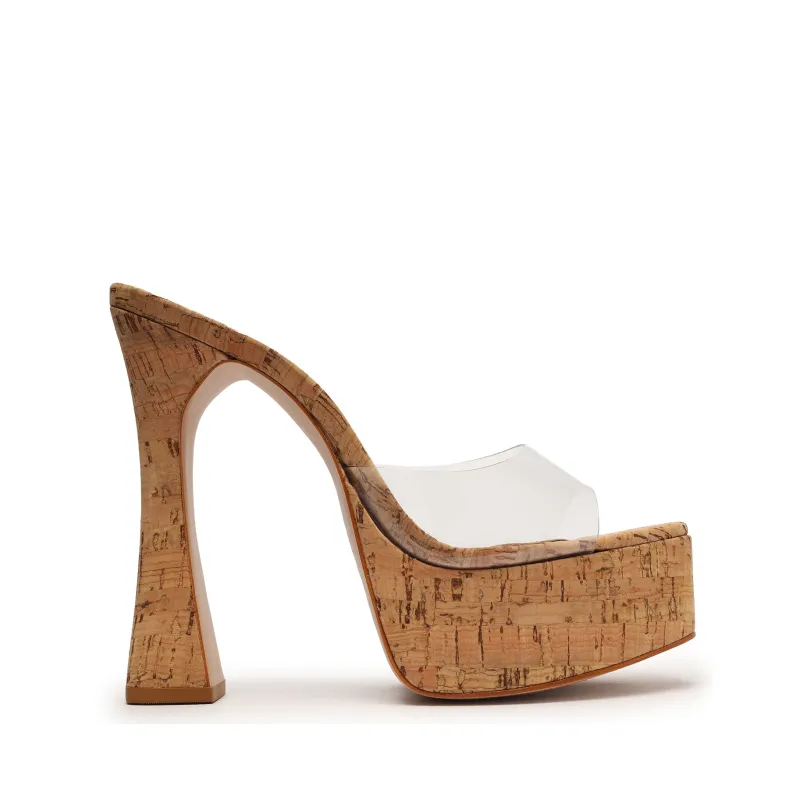 Haila Vinyl & Cork Sandal made by SCHUTZ