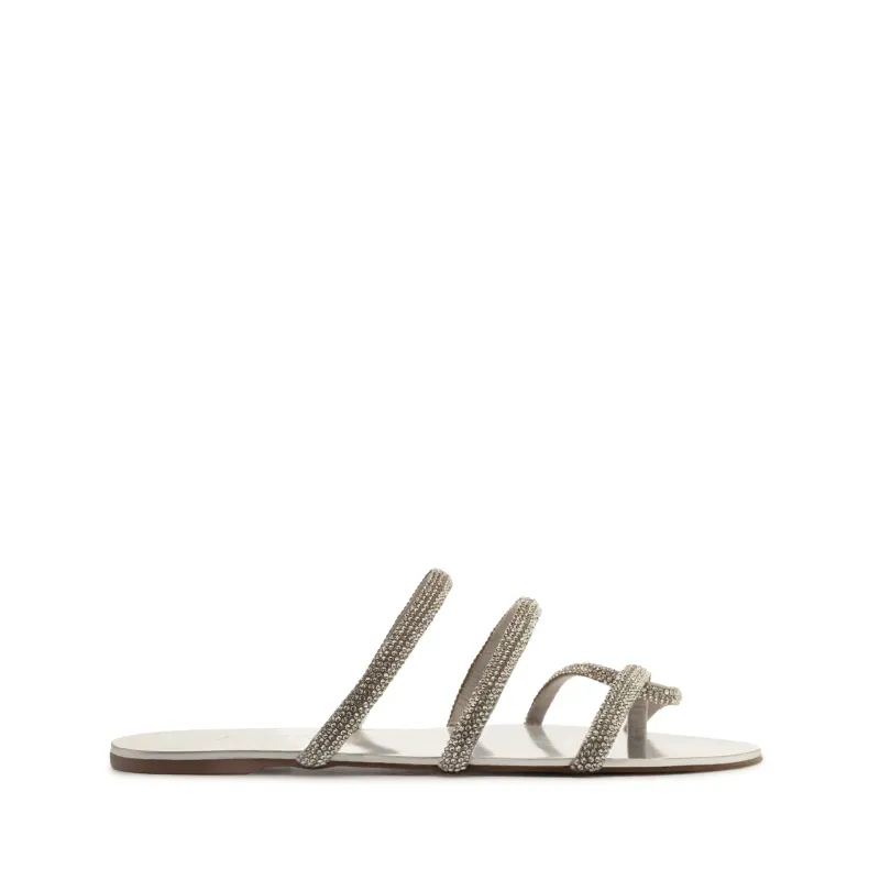 Phoebe Metallic Nappa Leather Sandal made by SCHUTZ